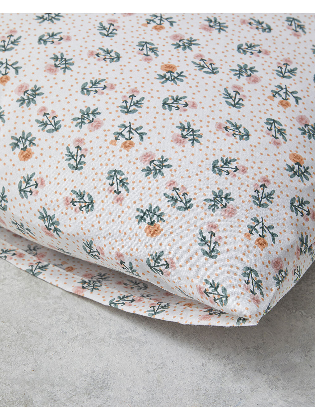 Crispy Dots Kolay Ütülenir 2'li Yastık Kılıfı 50x70 cm Yeşil-Turuncu-2