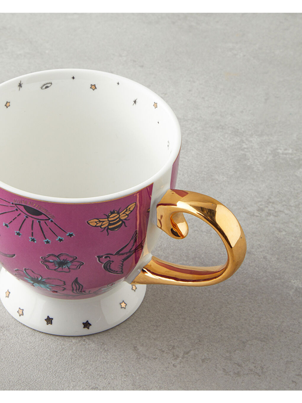 Talisman Magic New Bone China Yılbaşı Kupa 460 ml Pembe-3