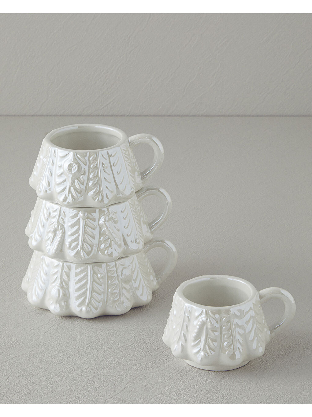 White Pine Dolomite 4'lü Kupa 153 ml-193 ml-267 ml-267 ml Beyaz-1