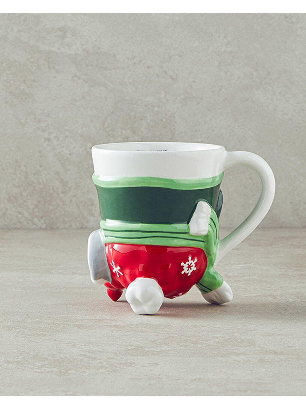 Beyaz Cheery Snowman Dolomite Yılbaşı Kupa 300 ml Renkli-1