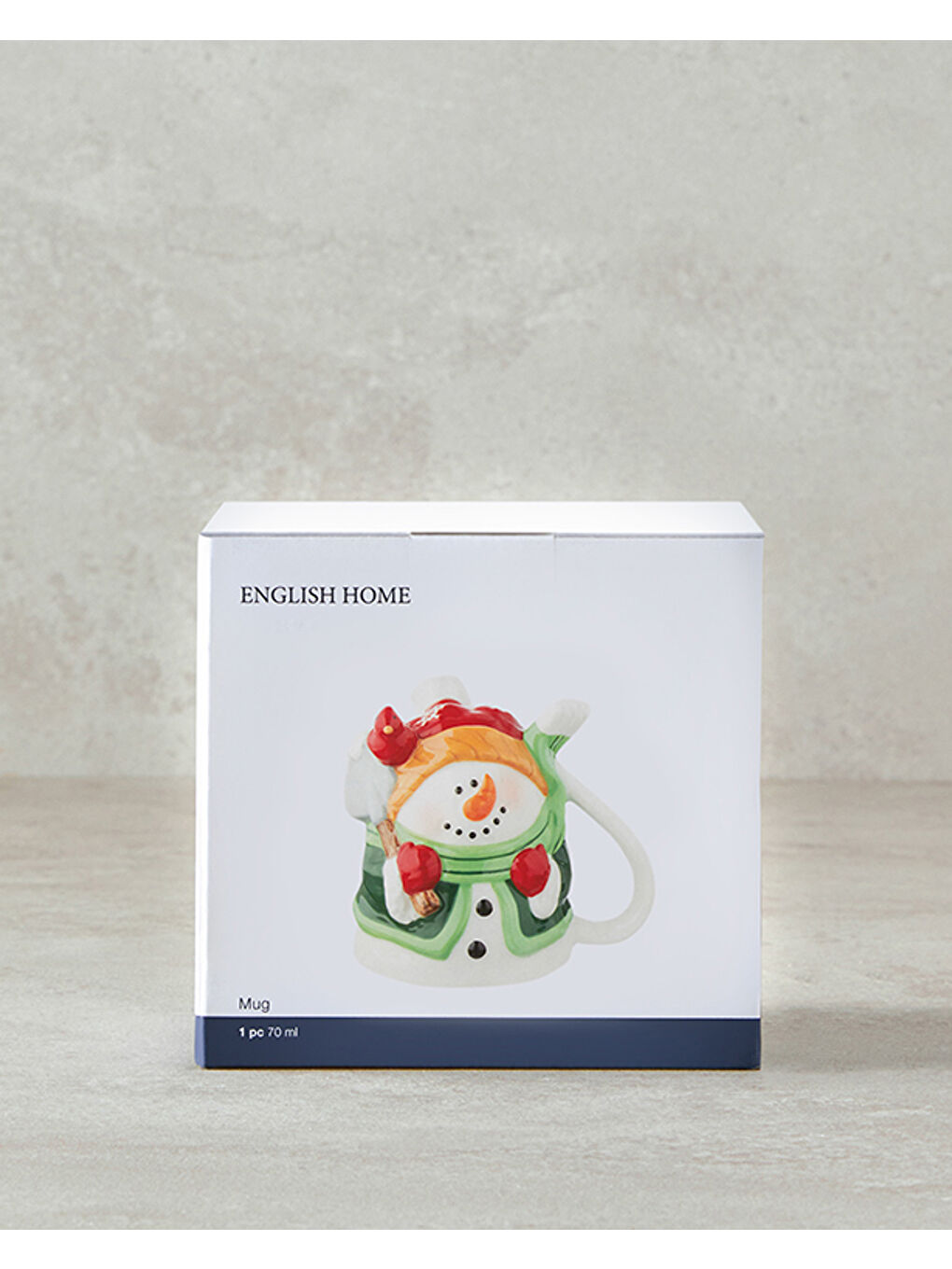 Beyaz Cheery Snowman Dolomite Yılbaşı Kupa 300 ml Renkli-4