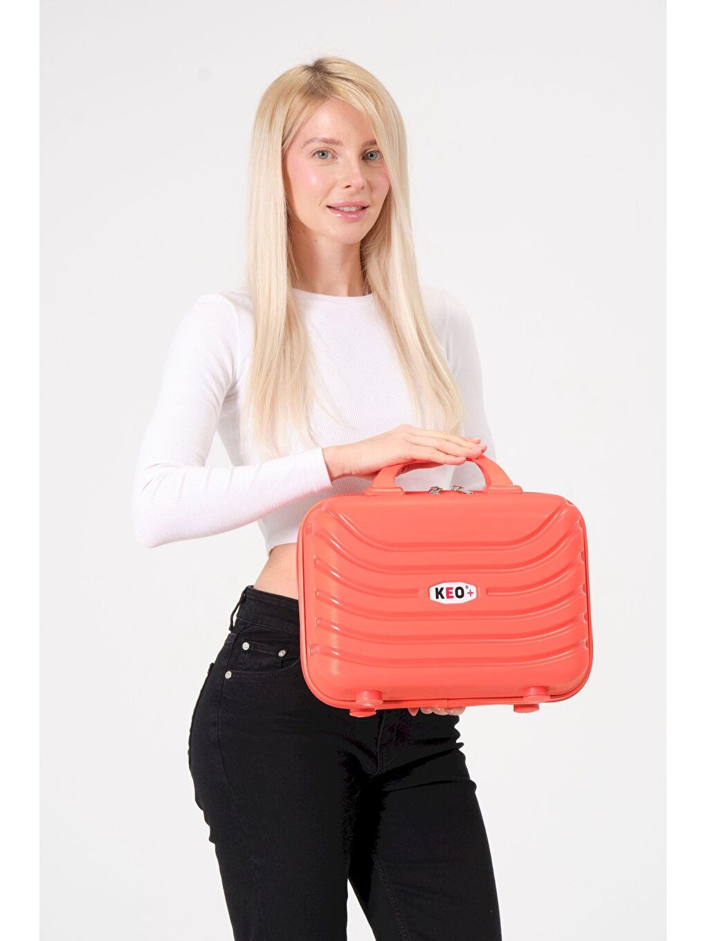 Turuncu PP Silikon Makyaj Çantası-2