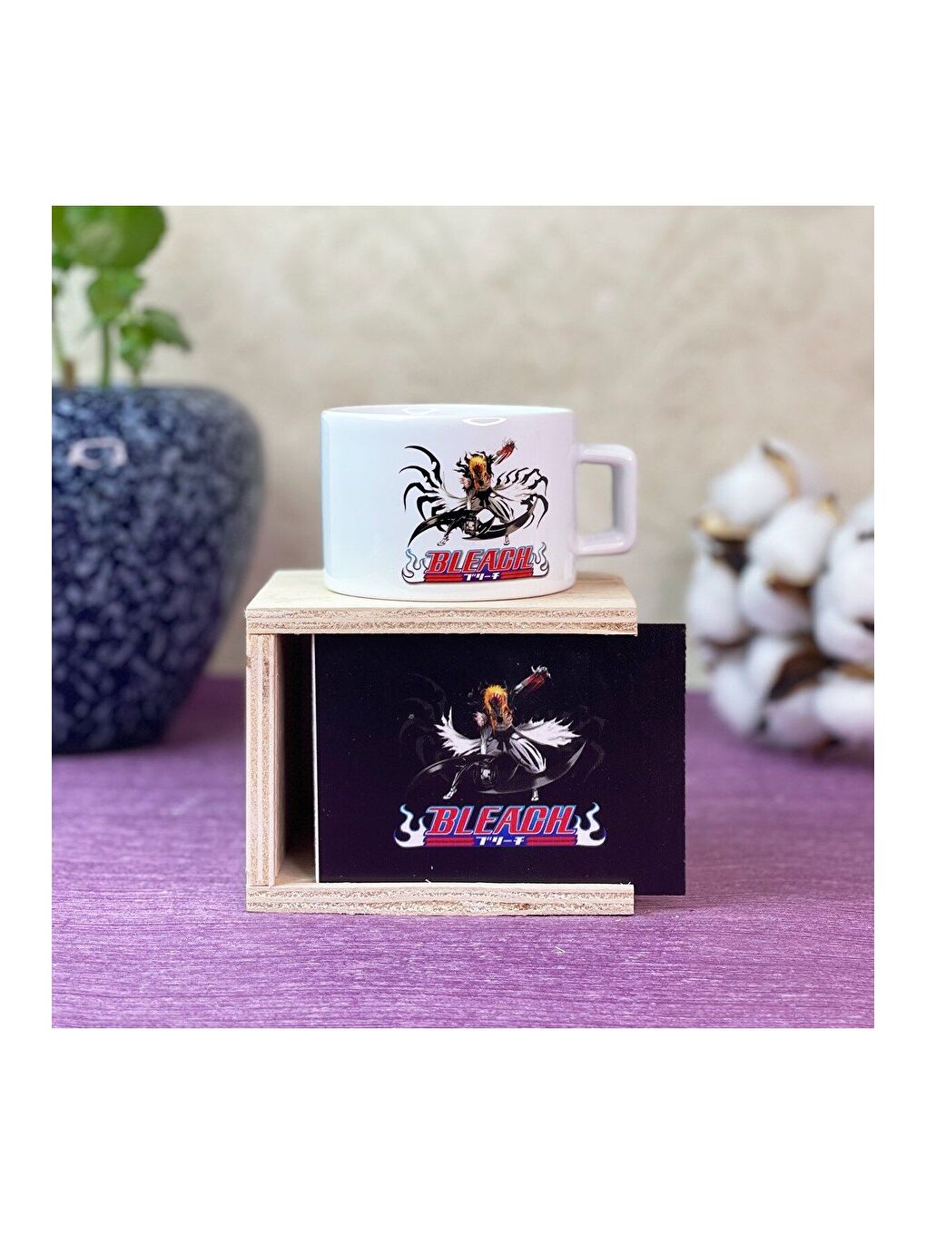Karışık Bleach Tasarımlı Kutulu Kupa-1