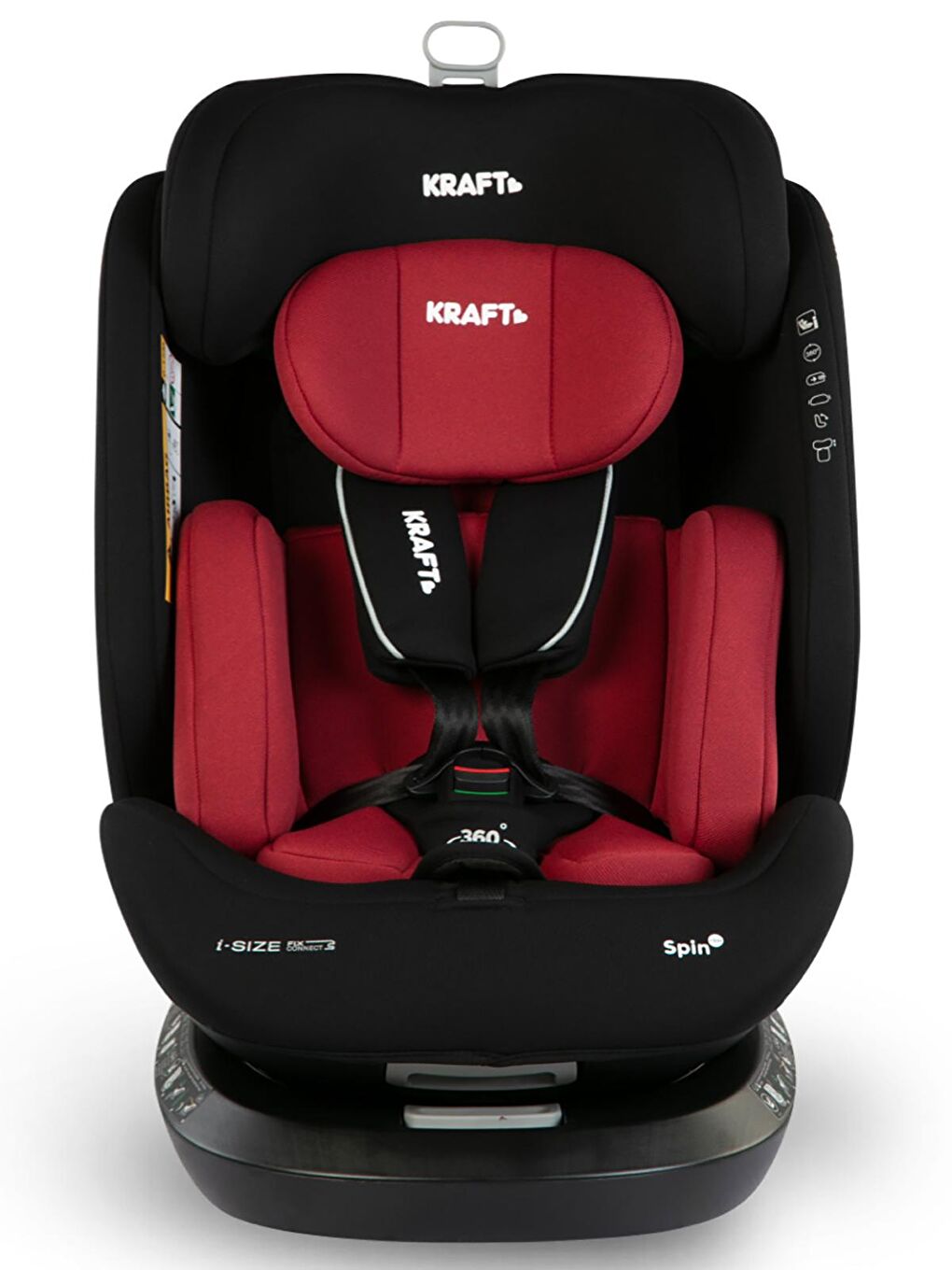 Spin I-Size Oto Koltuğu 0-36 Kg Kırmızı-2
