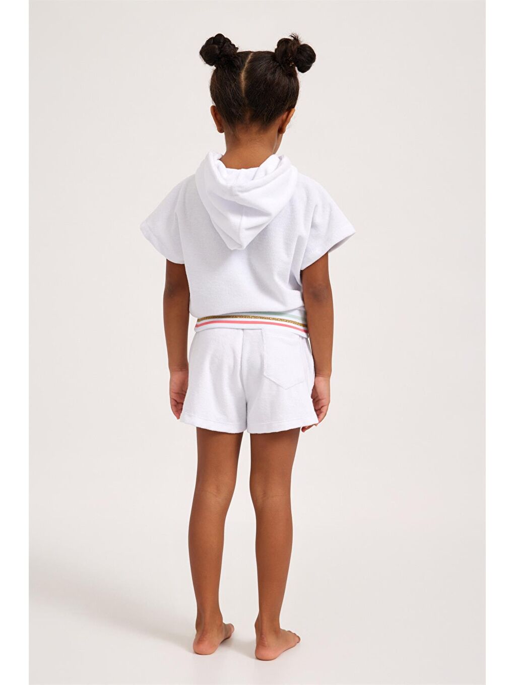 Fun Giraffe Kız Çocuk Havlu Sweatshirt Beyaz-2