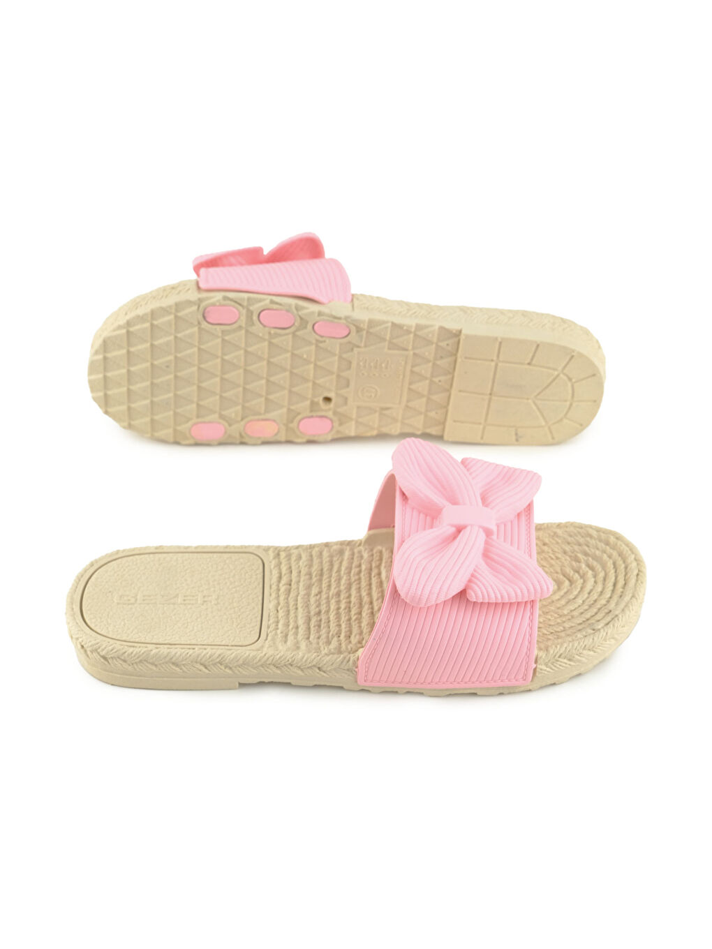 Pembe Yazlık Islak Zemine Uygun Kadın Terlik-4