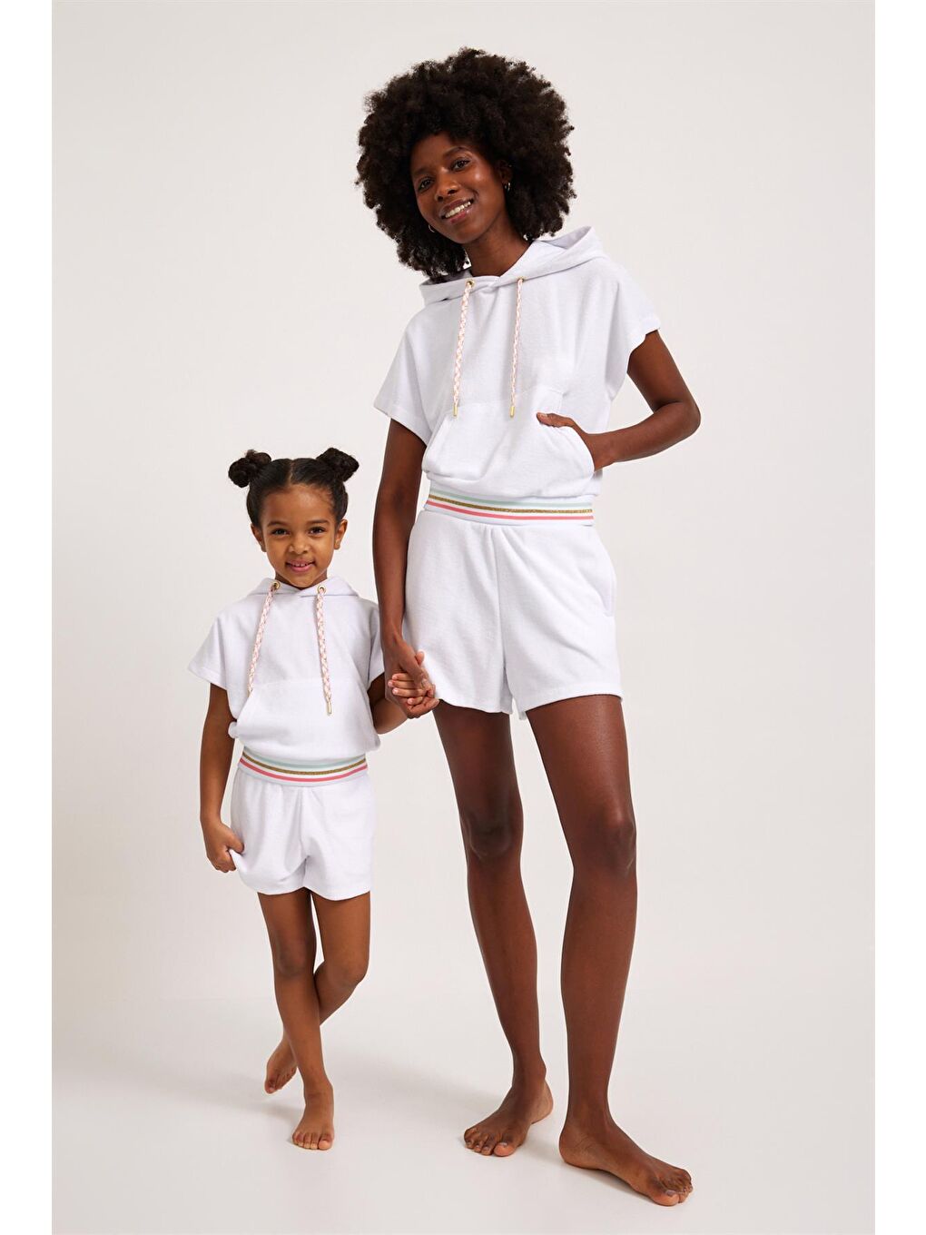 Fun Giraffe Kız Çocuk Havlu Sweatshirt Beyaz-3