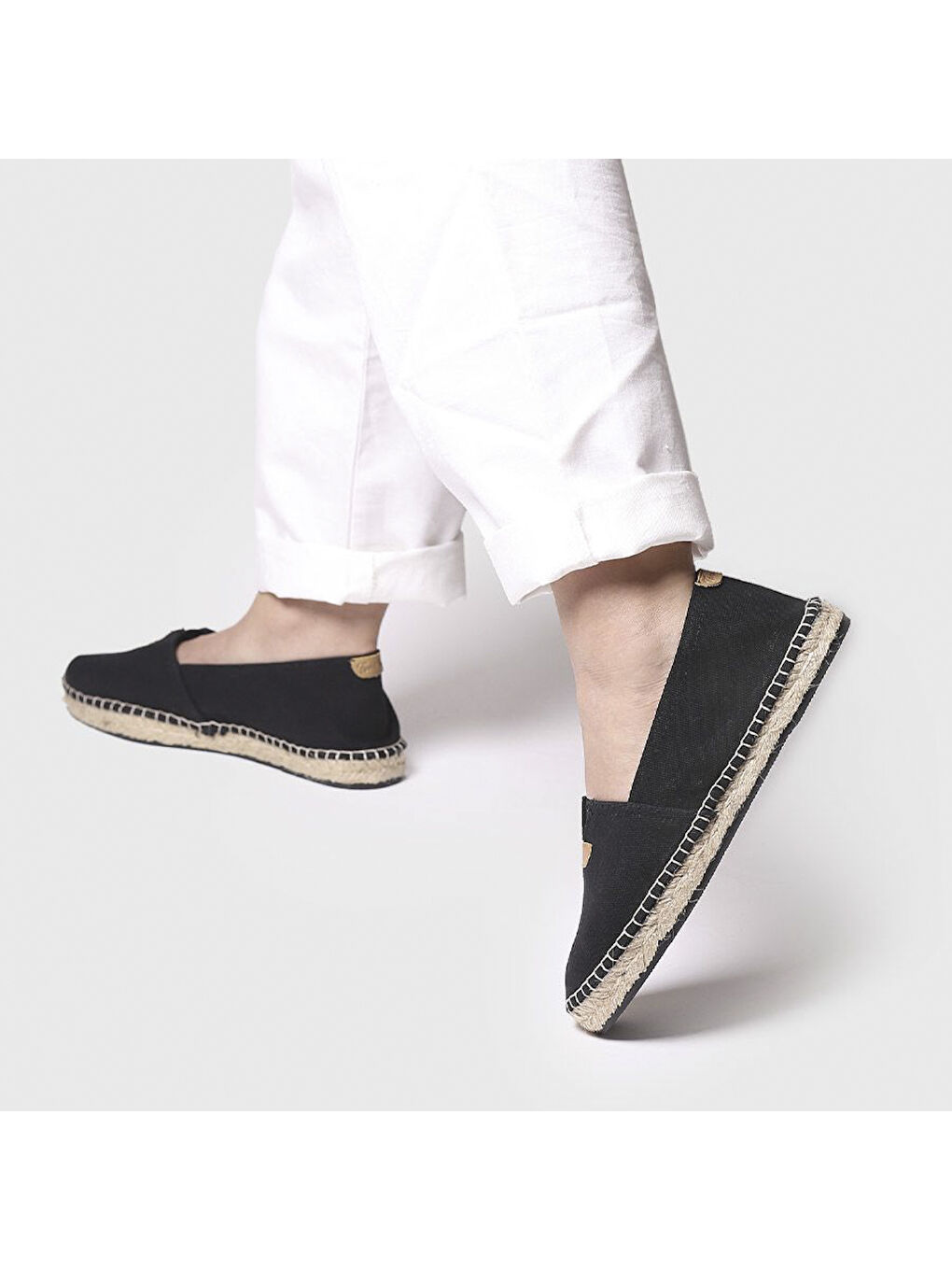 Siyah Kadın Espadril / Keten Blanes-ER Black (Negre)-3