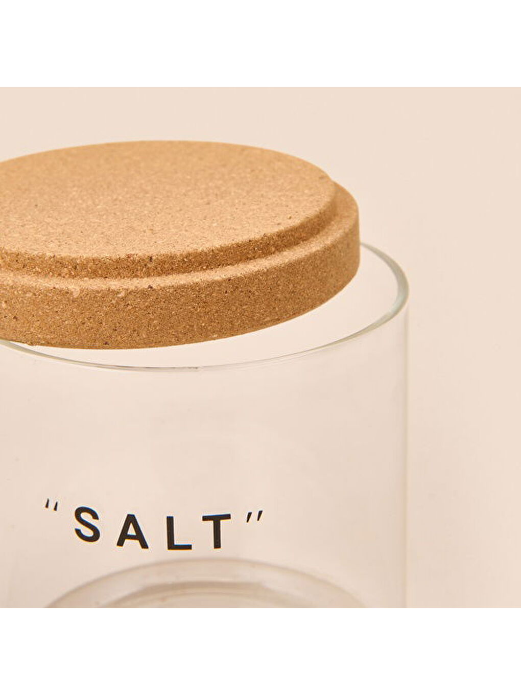 Karışık Linda Mantar Kapaklı 2'li Cam Baharatlık - Şeffaf / Açık Kahverengi-2