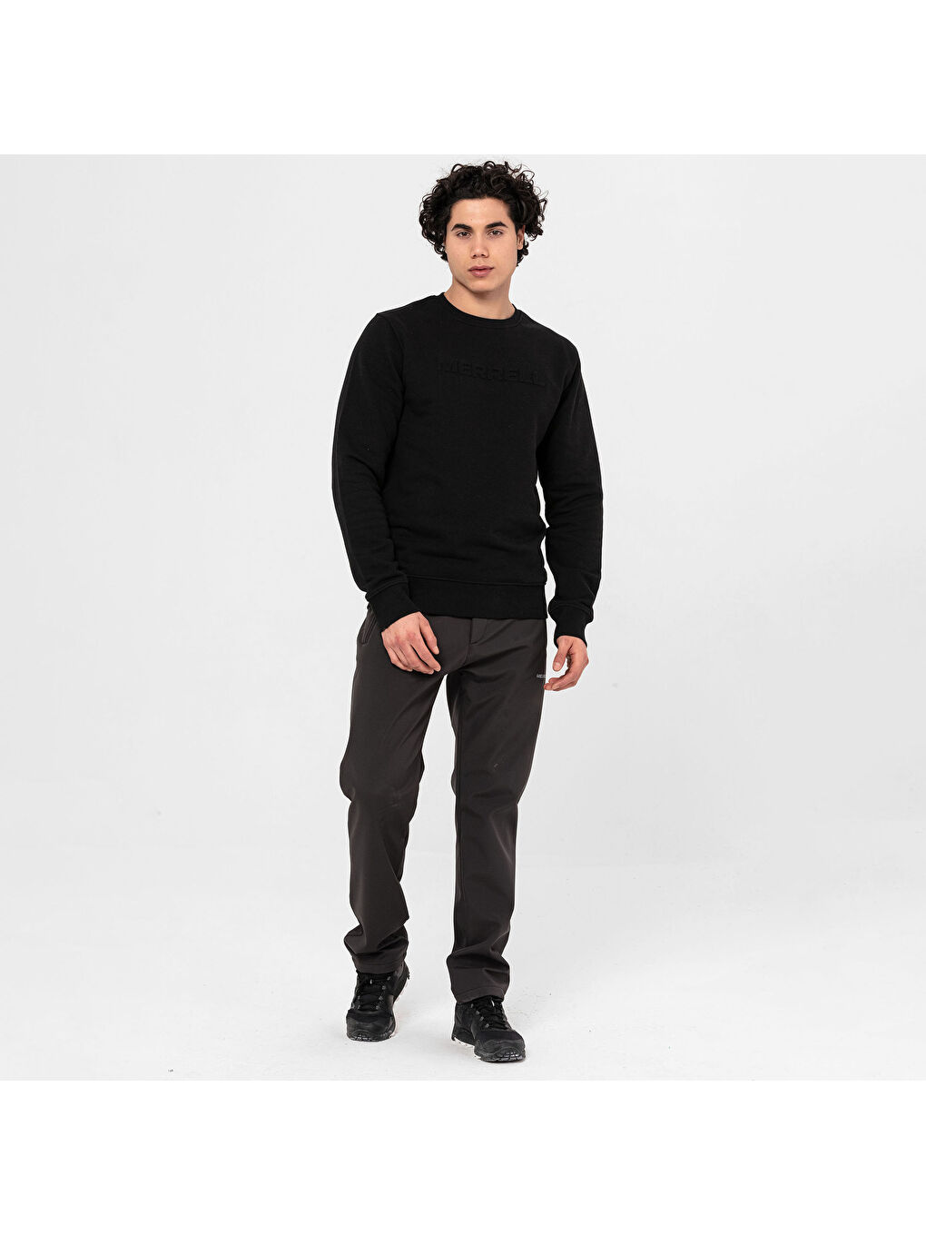 Simple Erkek Siyah Sweatshirt-1