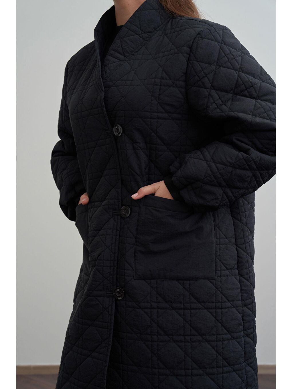 Siyah-Kapitone Mont-3