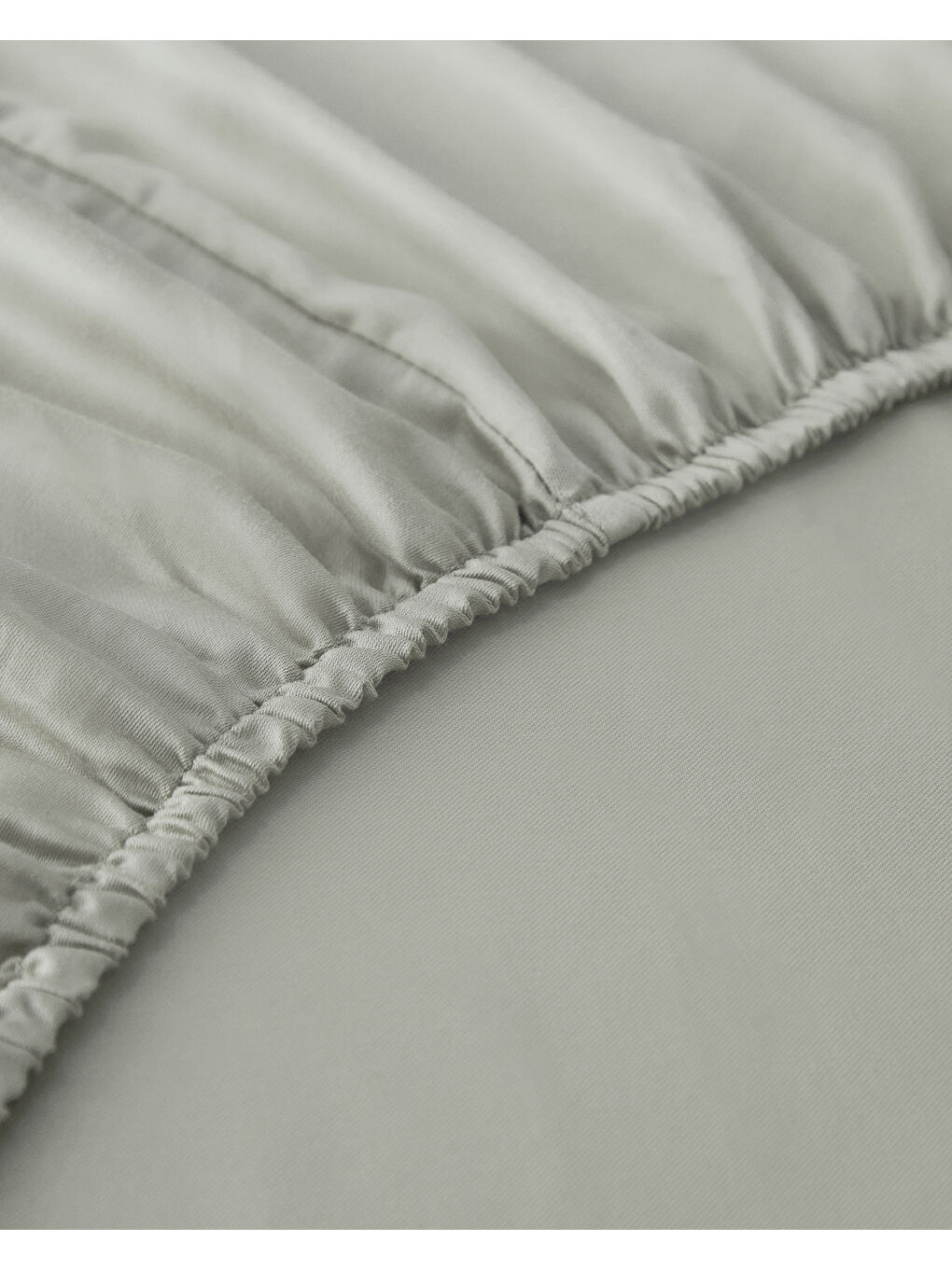 Micell Pamuk Saten King Size Lastikli Çarşaf 180x200 cm Yeşil-2