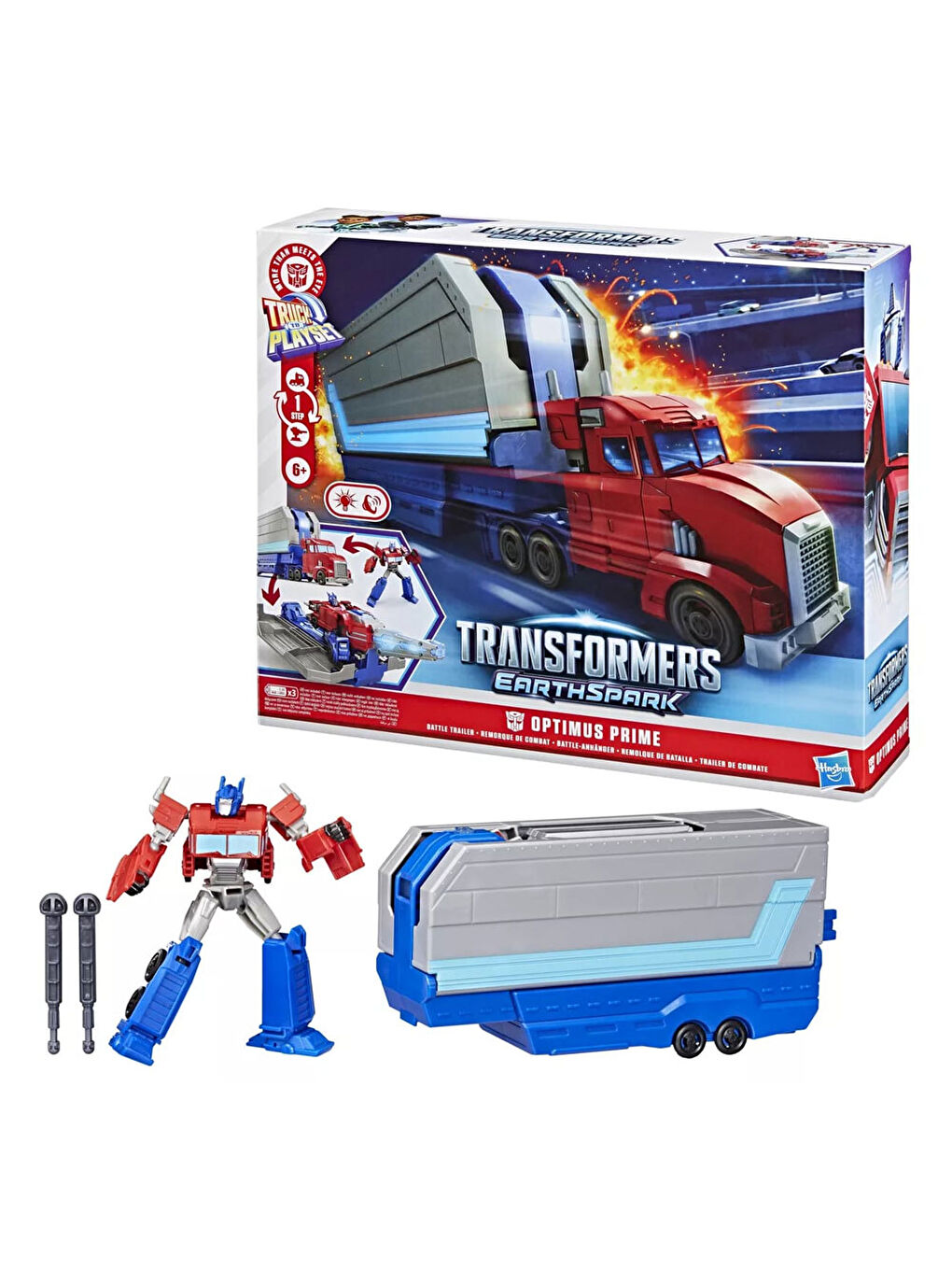 Earthspark Optimus Prime Battle Trailer G0750