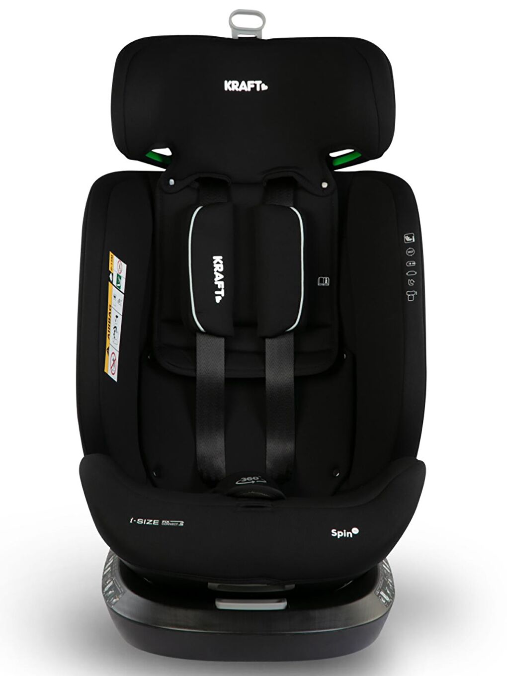 Spin I-Size Oto Koltuğu 0-36 Kg Yeşil-1