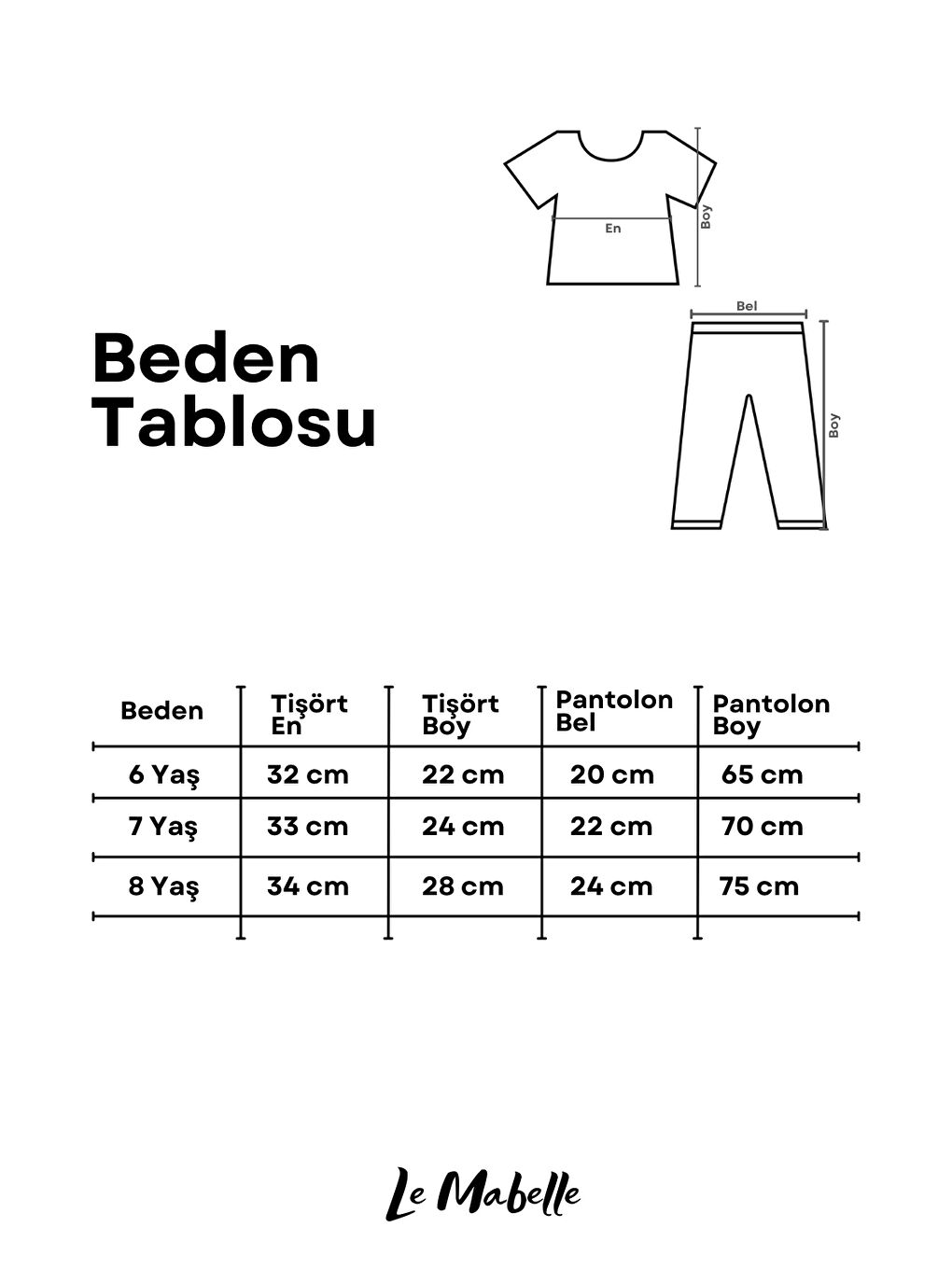 Ekru Krem Örme Kız Çocuk Crop Pantalon İkili Takım - Edna-3