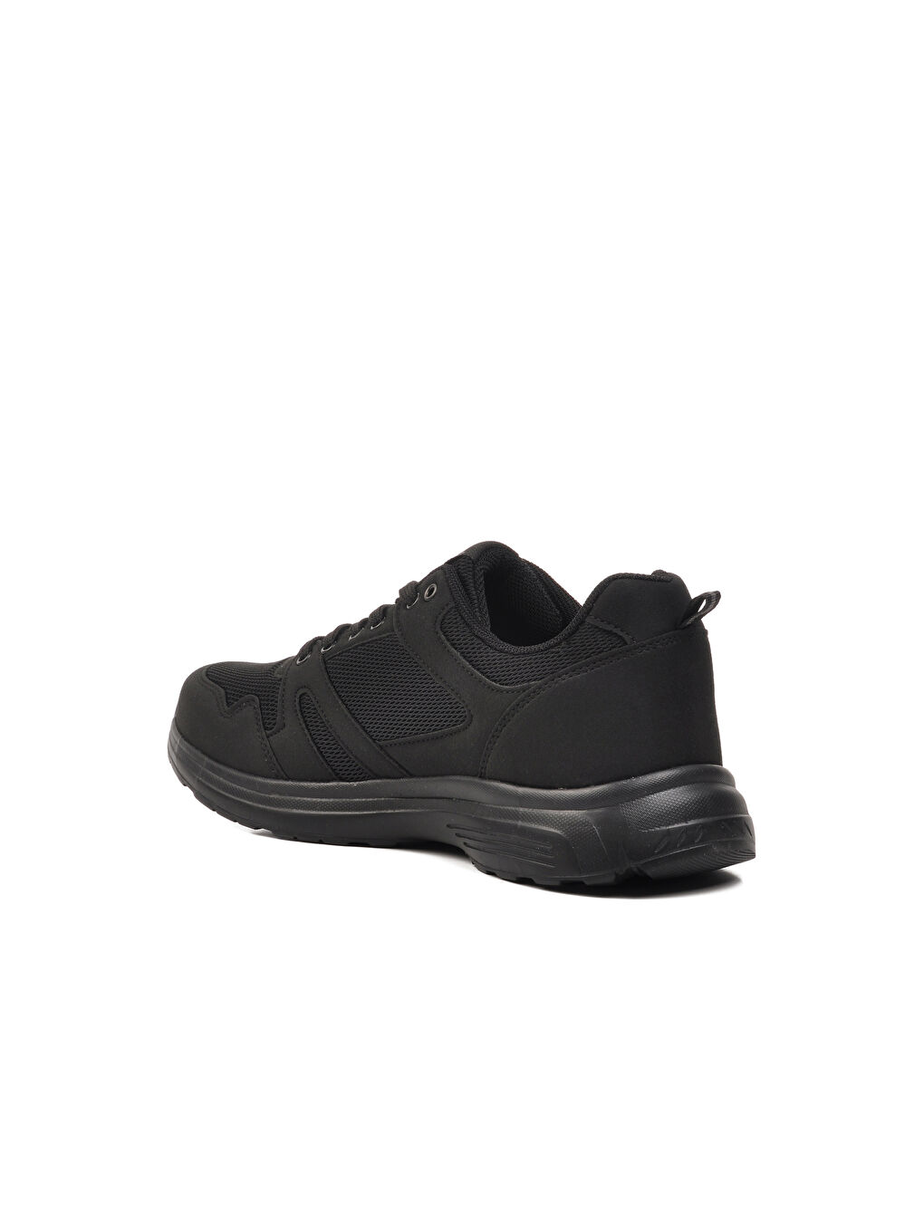 Siyah Fileli Hafif Büyük Numara Erkek Spor Ayakkabı 020 M-3