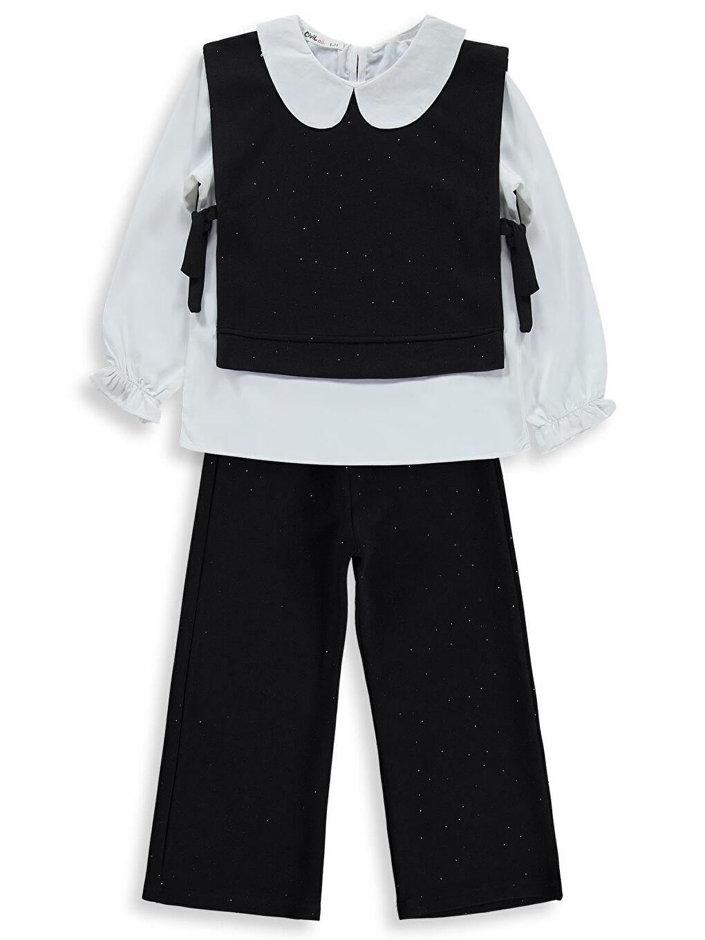 Girls Yakalı 10-13 Yaş Takım - Siyah