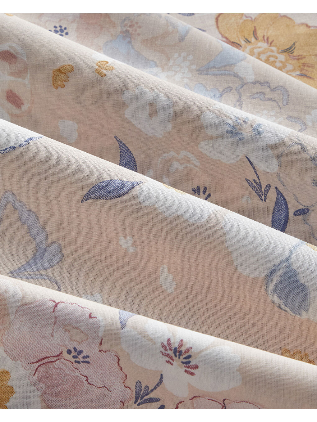 Pastel Garden Pamuk Çift Kişilik Nevresim Takımı 200x220 cm Pembe - Turuncu-6