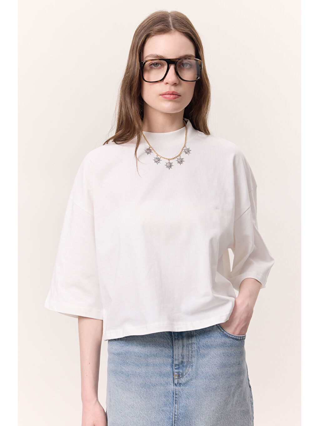 Sarı Sunrıse Tasarım Kolye Gold-1