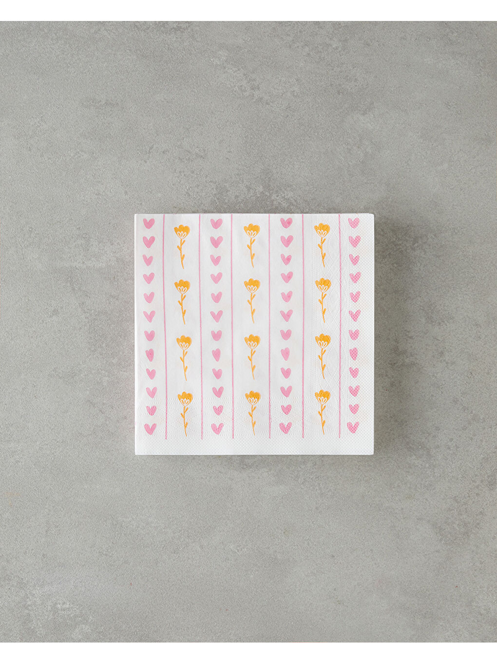 Lovebloom 20'li Kağıt Peçete 33x33 cm Pembe - Turuncu