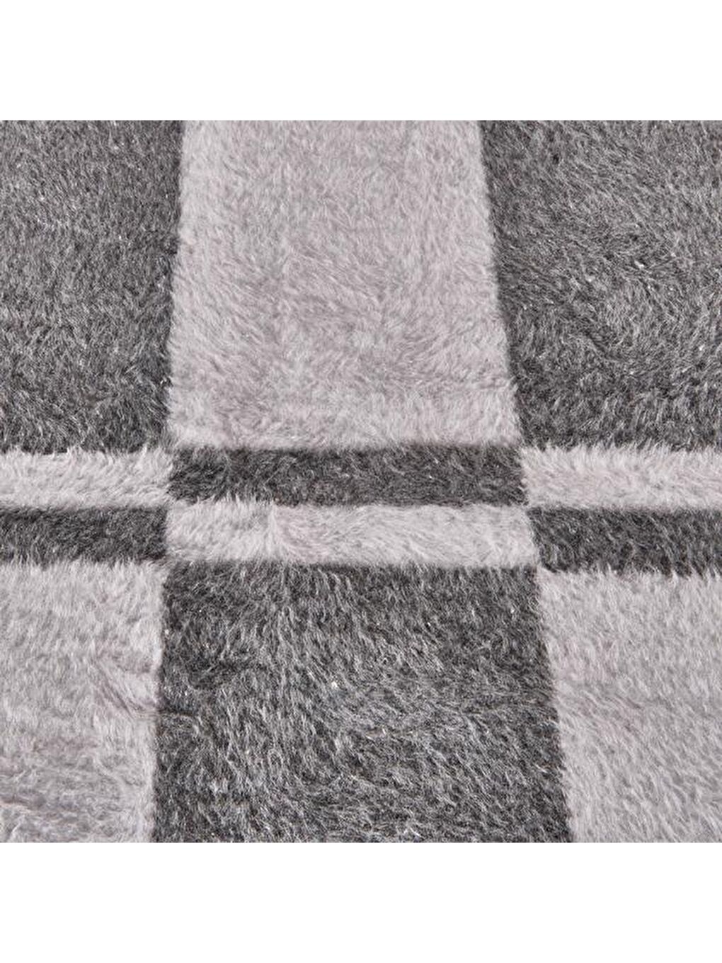 Soft Gerbera Çift Kişilik Battaniye - Gri - 200x220 cm-2