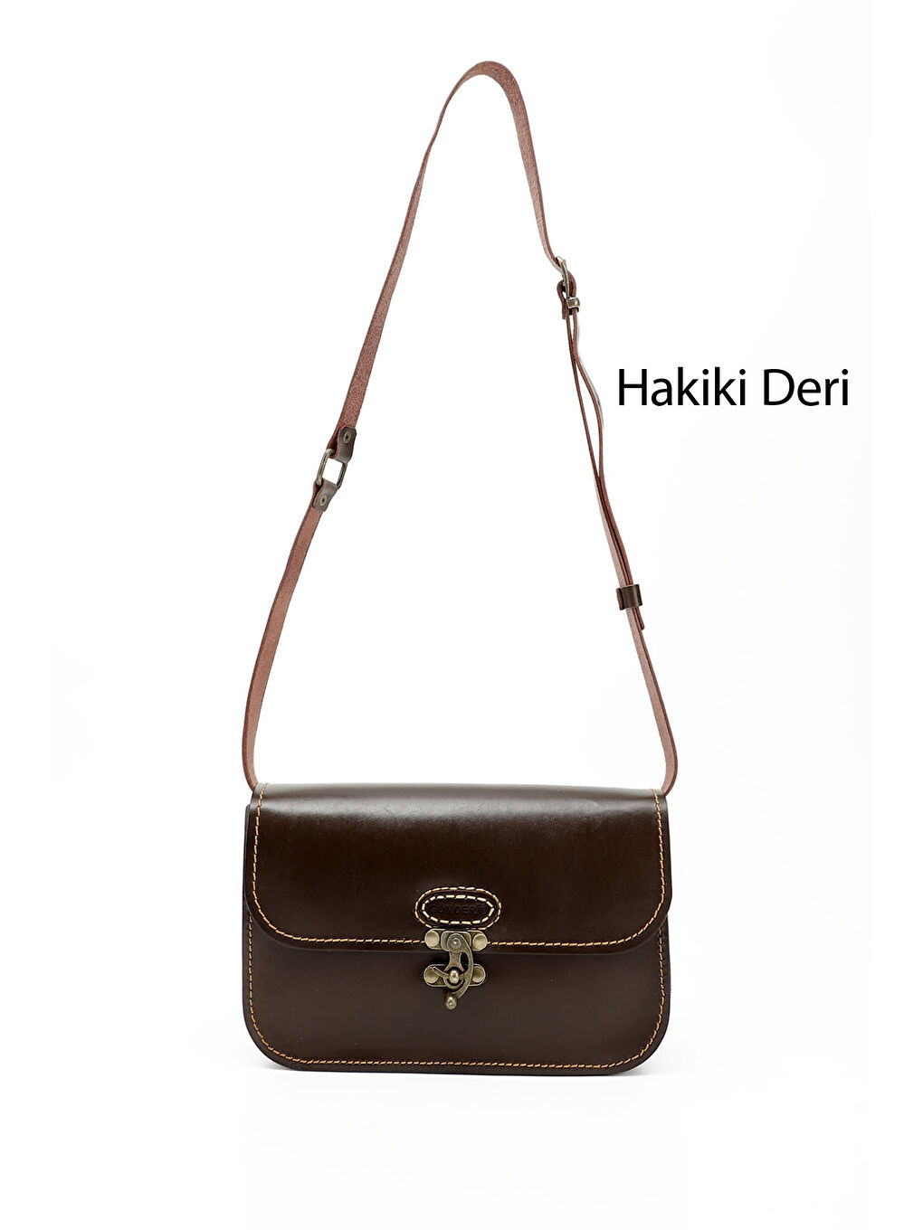 Kahverengi Kadın ORTA KAHVERENGİ Vaketa Hakiki Deri Omuz ve Postacı Çantası