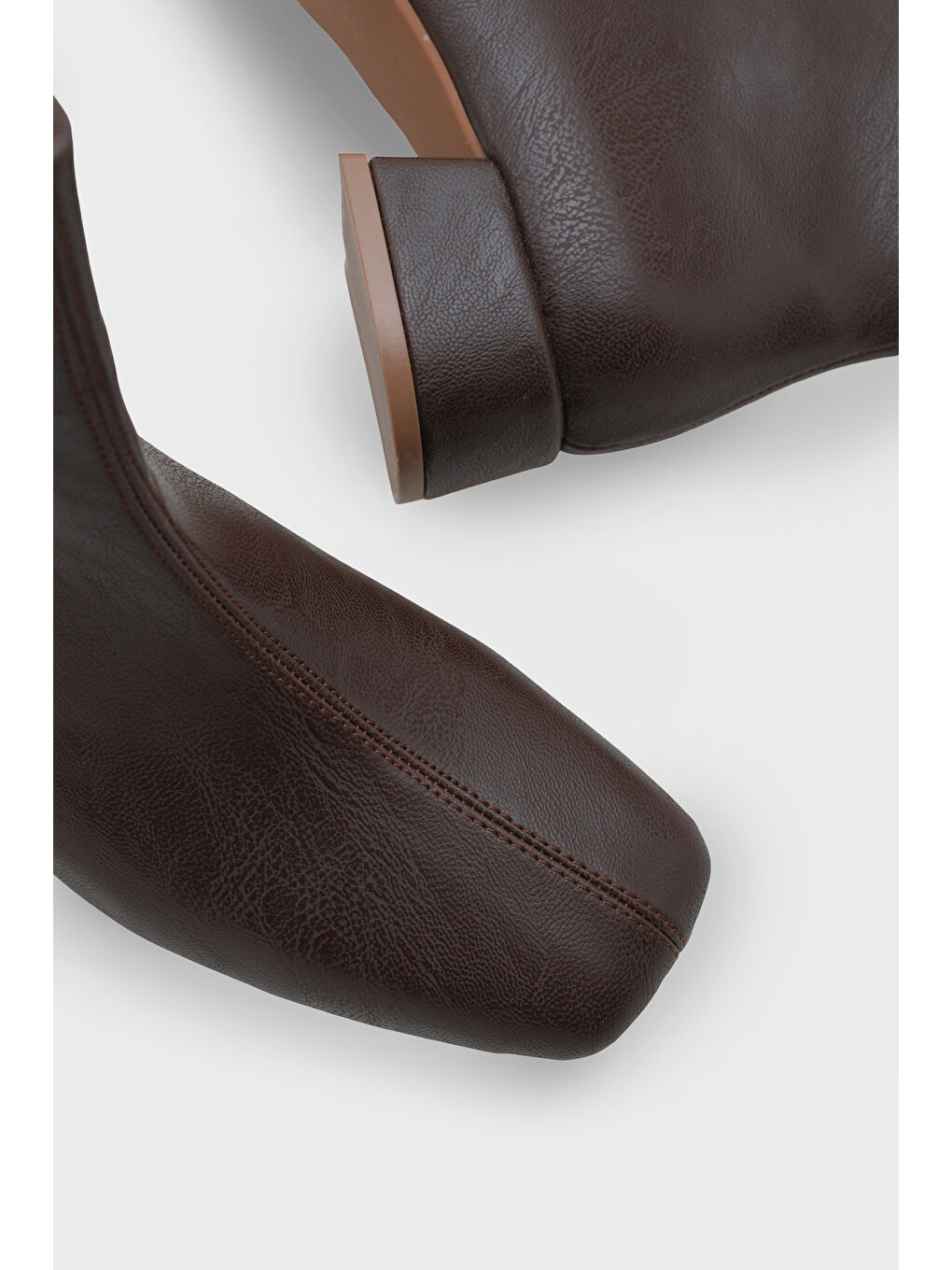 Kahverengi Elinor Kısa Topuklu Kadın Bot-4