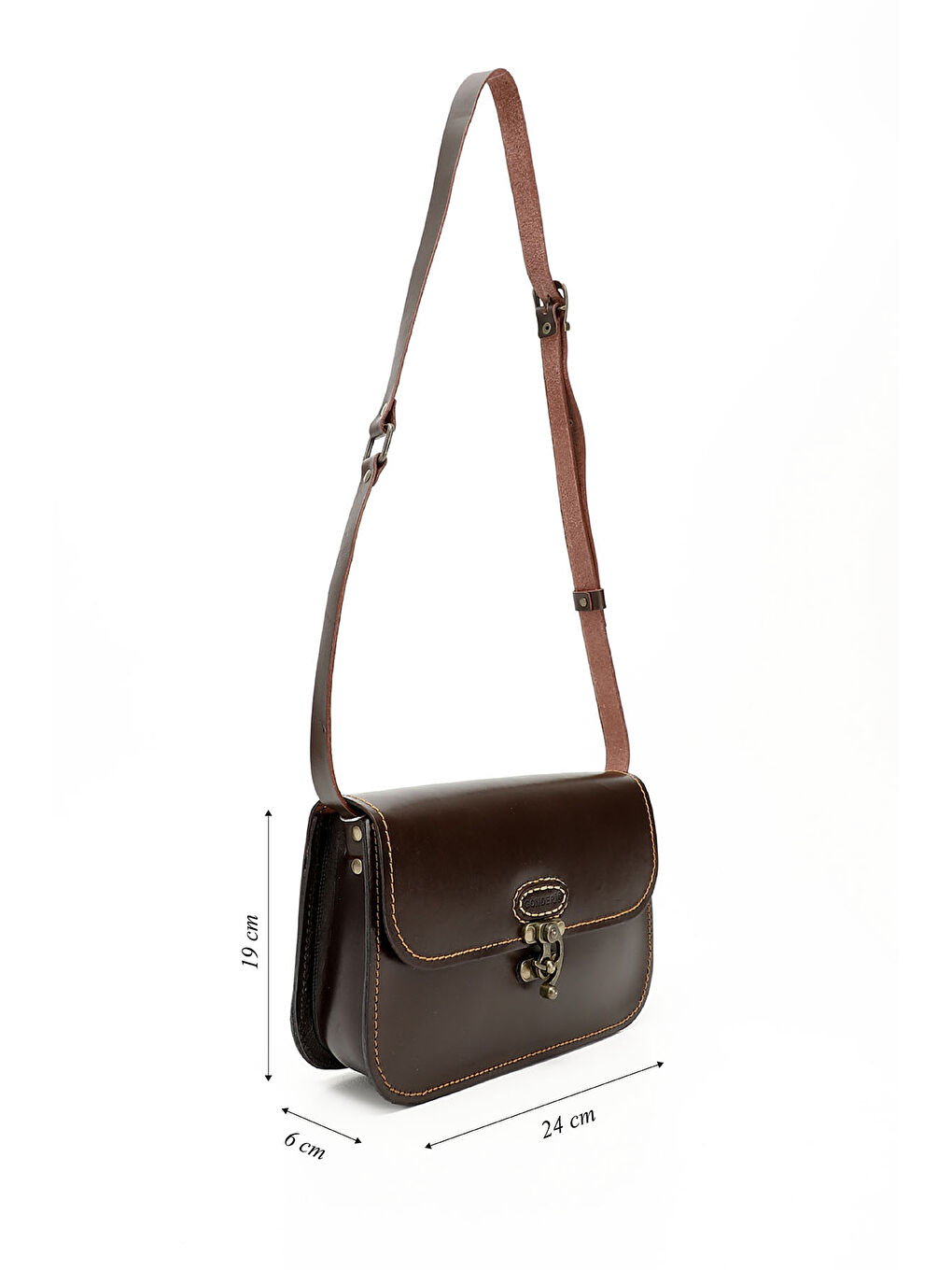 Kahverengi Kadın ORTA KAHVERENGİ Vaketa Hakiki Deri Omuz ve Postacı Çantası-1