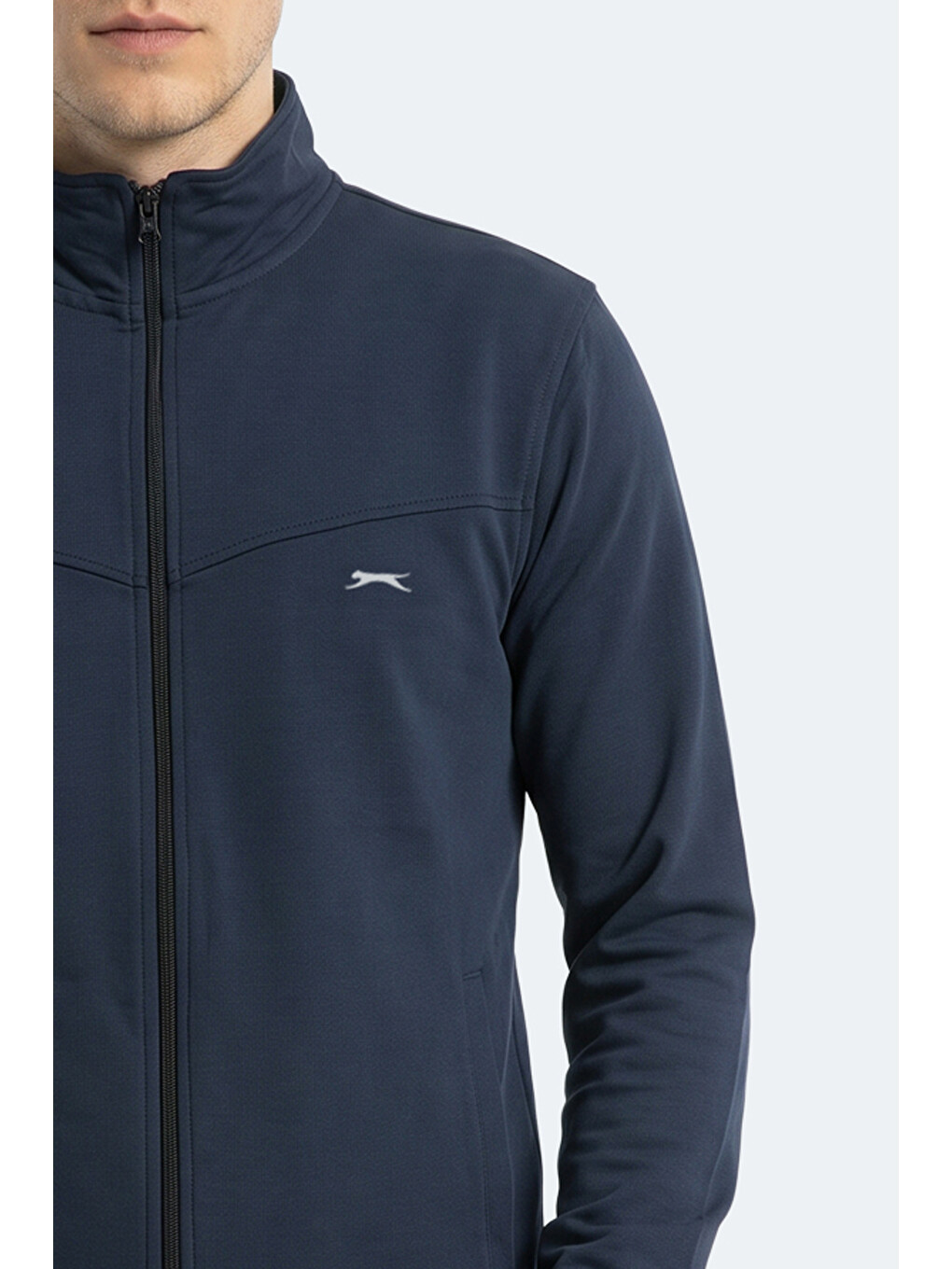 Boost Gear Erkek Fermuarlı Dik Yaka Cepli Lacivert Eşofman Takımı-1