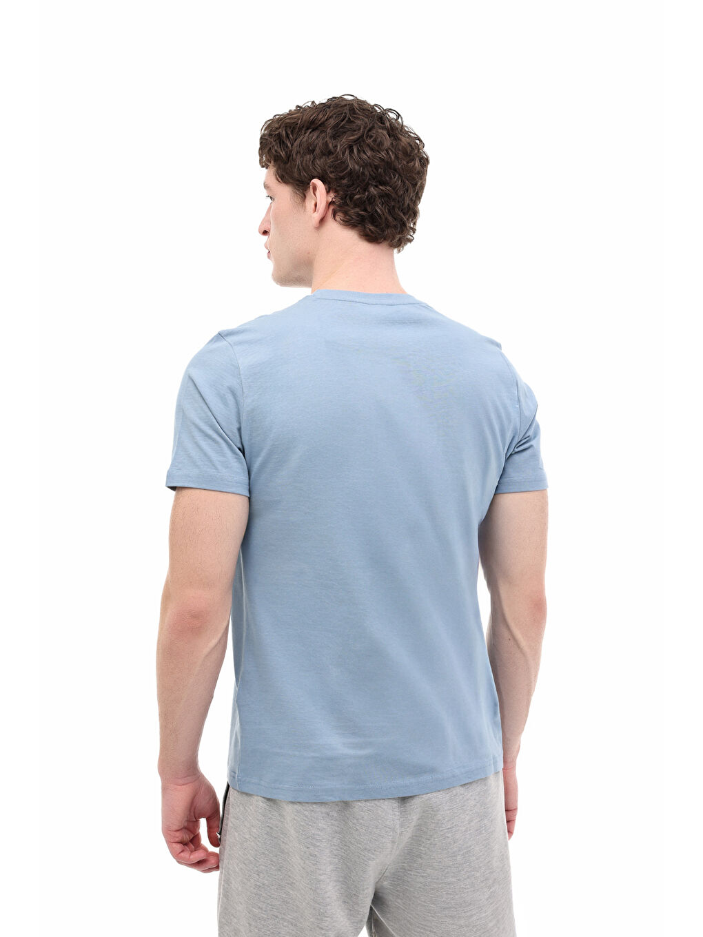 Mavi Erkek Kısa Kol T-Shirt-1