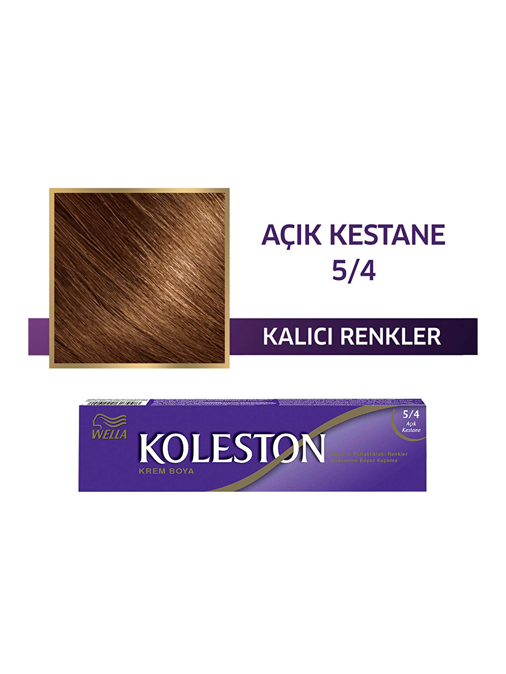 Wella Renksiz Koleston Single Tüp Boya 5/4 Açık Kestane - 1