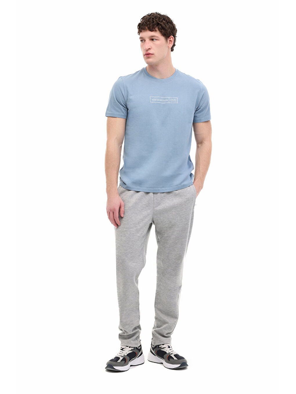 Mavi Erkek Kısa Kol T-Shirt-2