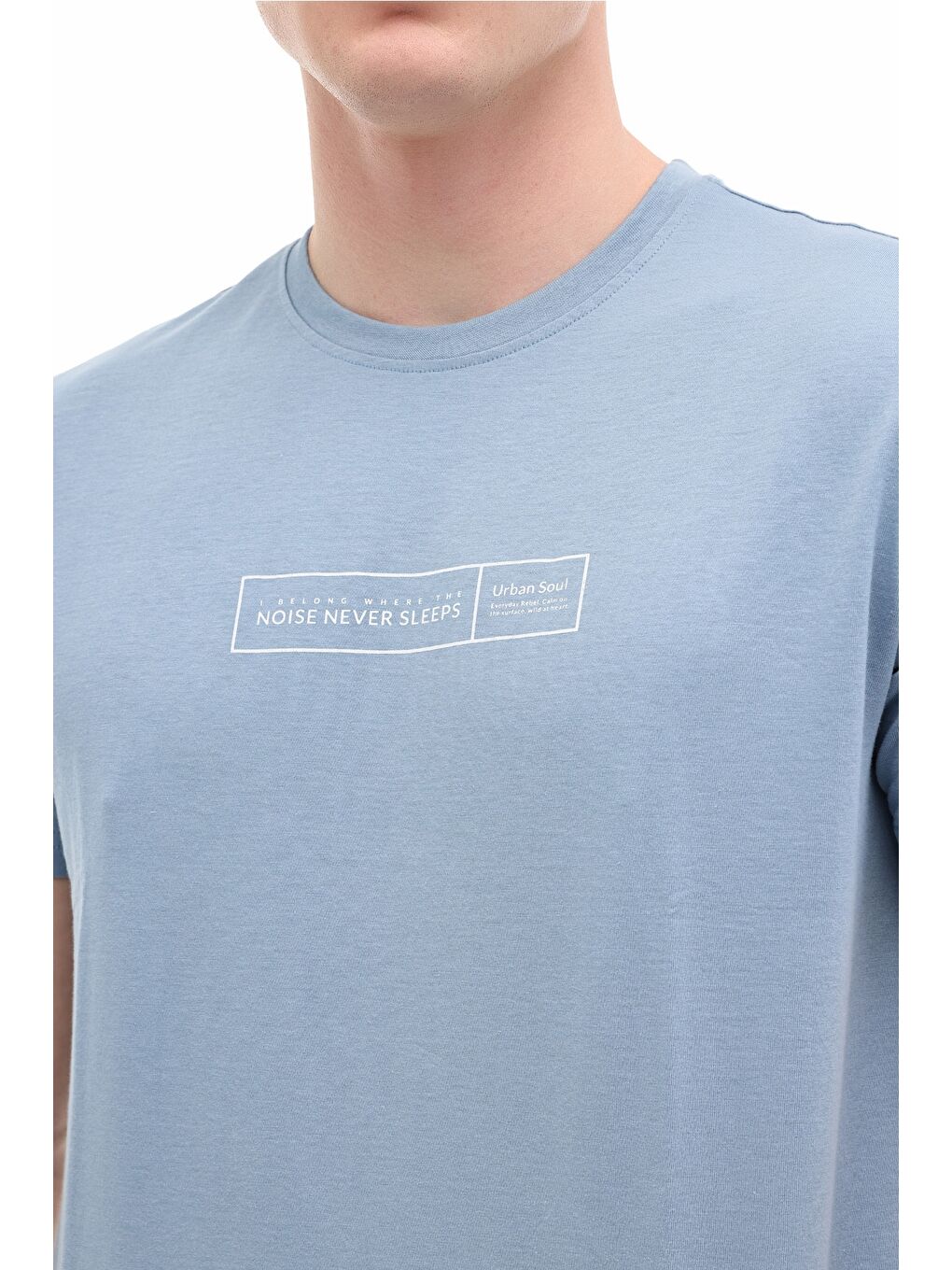 Mavi Erkek Kısa Kol T-Shirt-3