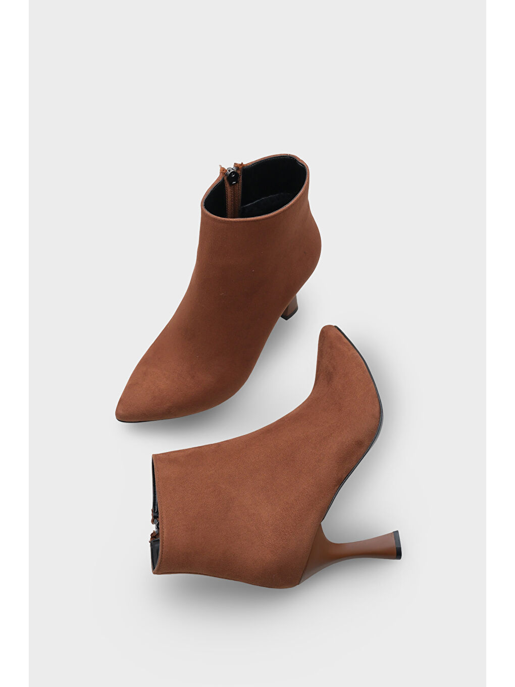 Kahverengi Filippa Kadın Topuklu Bot-5