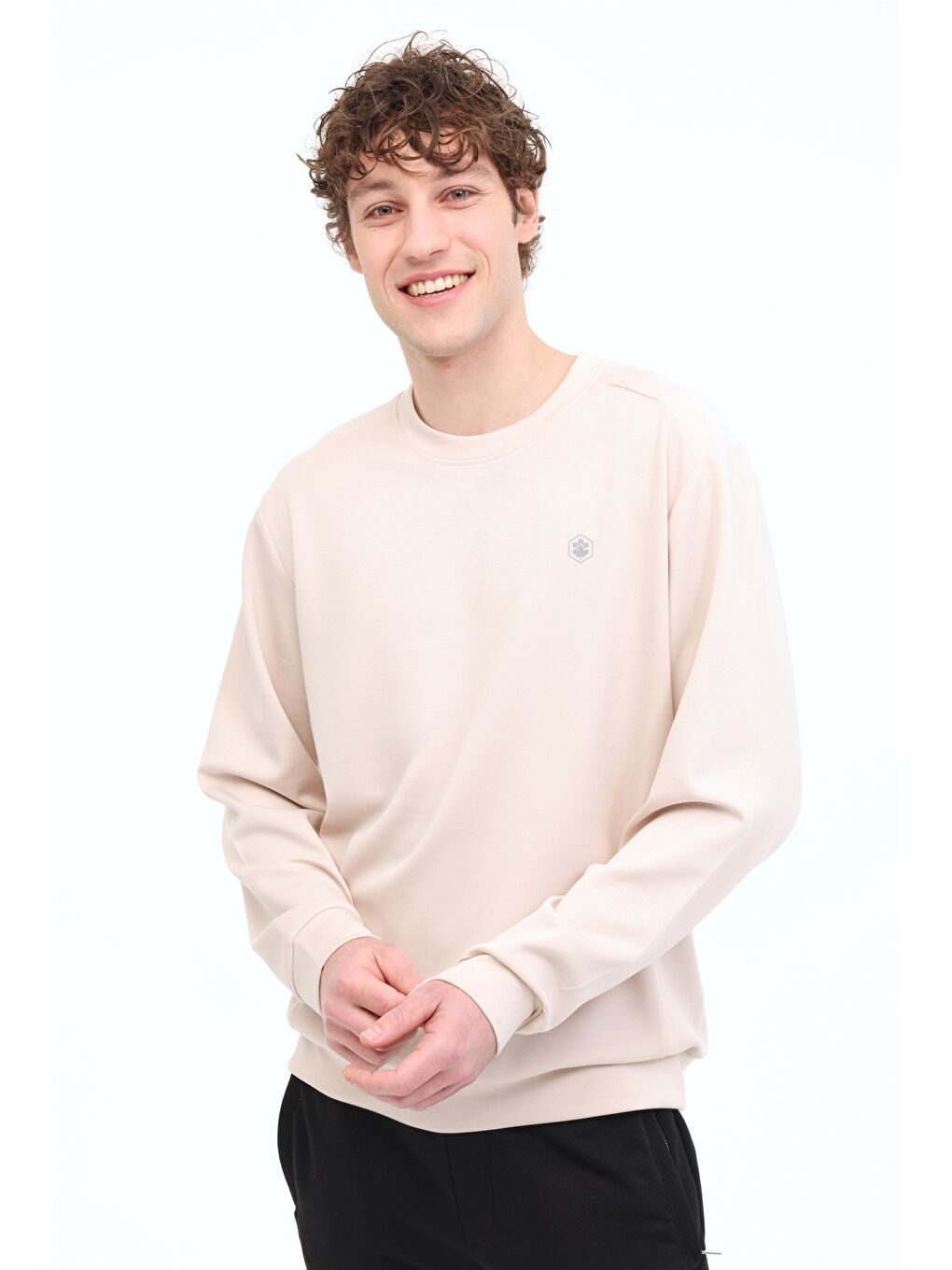 MB MOD 16MZ-303 5FX Bej Erkek Sweatshirt