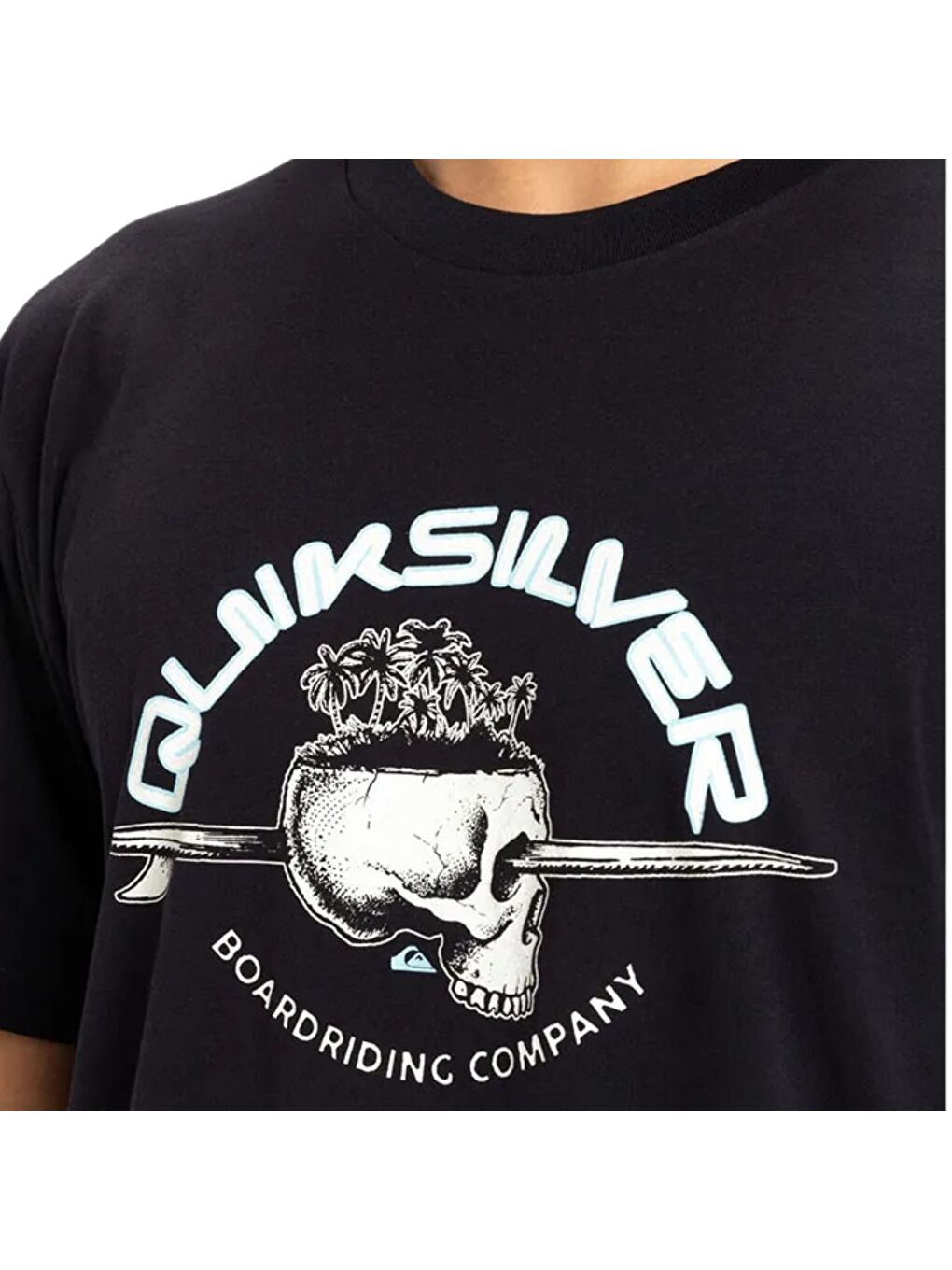 Skull Lines Erkek Siyah Tişört-2