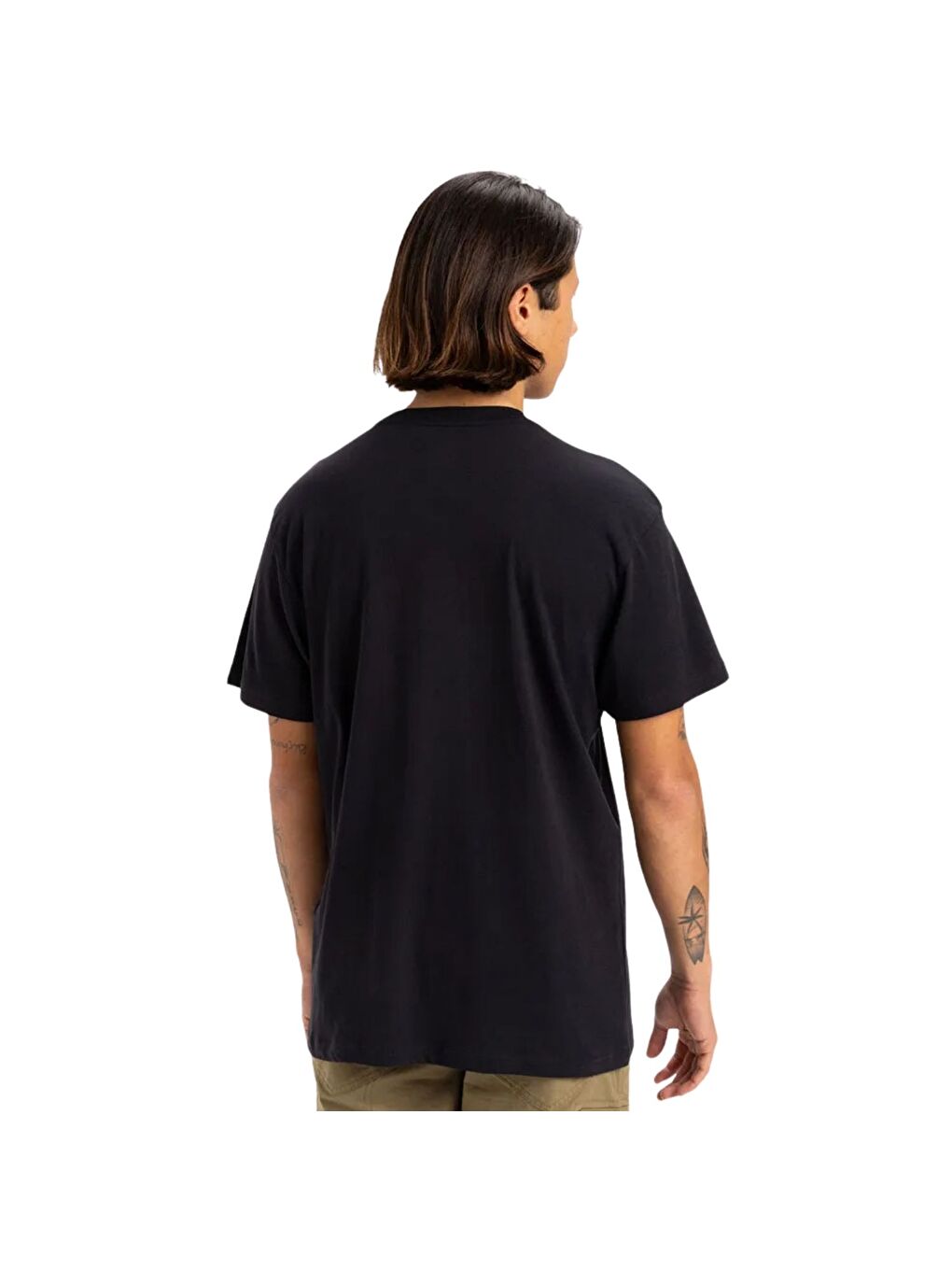 Skull Lines Erkek Siyah Tişört-3