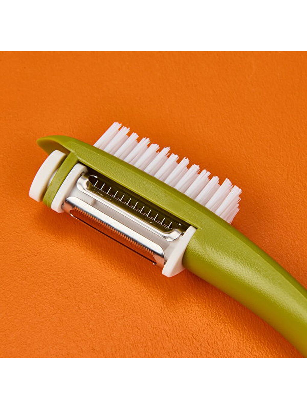 Fırçalı Soyacak - Yeşil - 10 cm-1