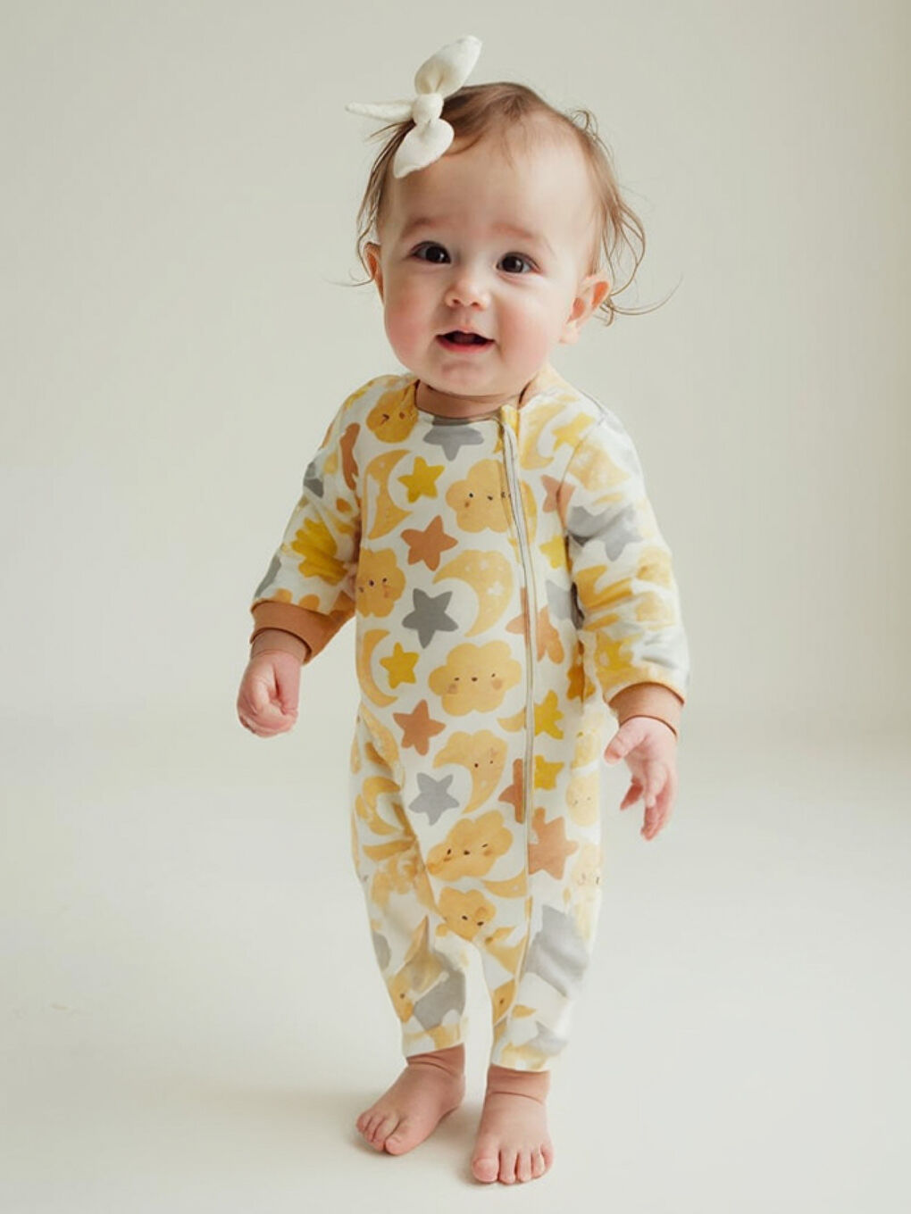 Baby Kız Bebek Patiksiz Uyku Tulumu 12-18 Ay Ekru