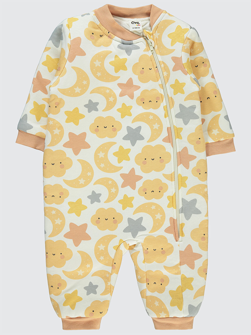 Baby Kız Bebek Patiksiz Uyku Tulumu 12-18 Ay Ekru-1