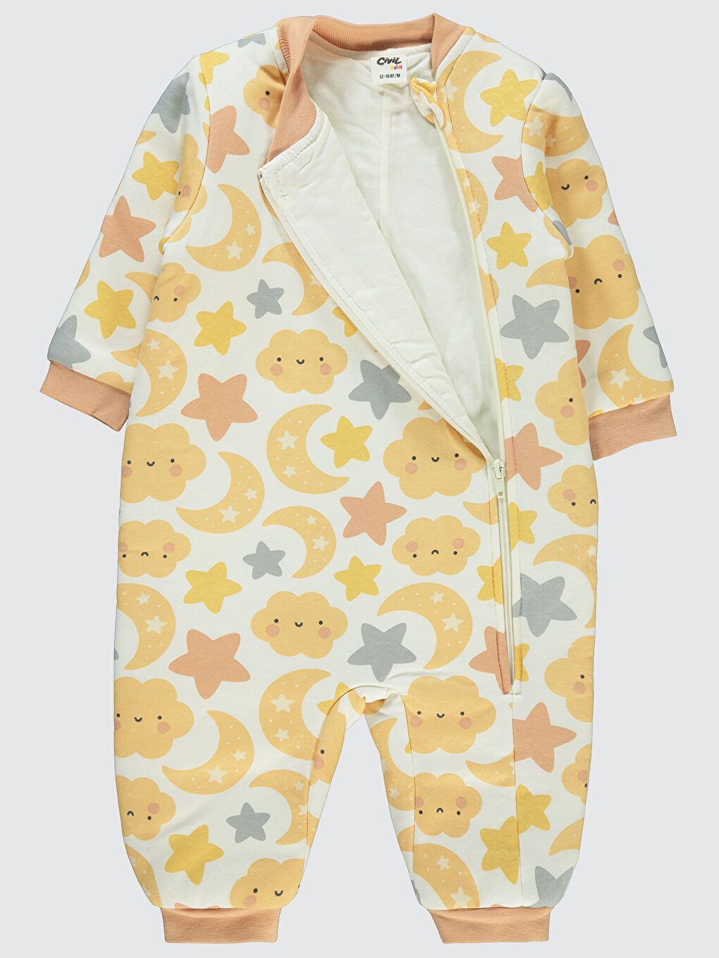 Baby Kız Bebek Patiksiz Uyku Tulumu 12-18 Ay Ekru-3