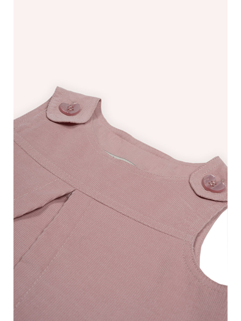 Pembe Kız Çocuk Kadife Elbise-2