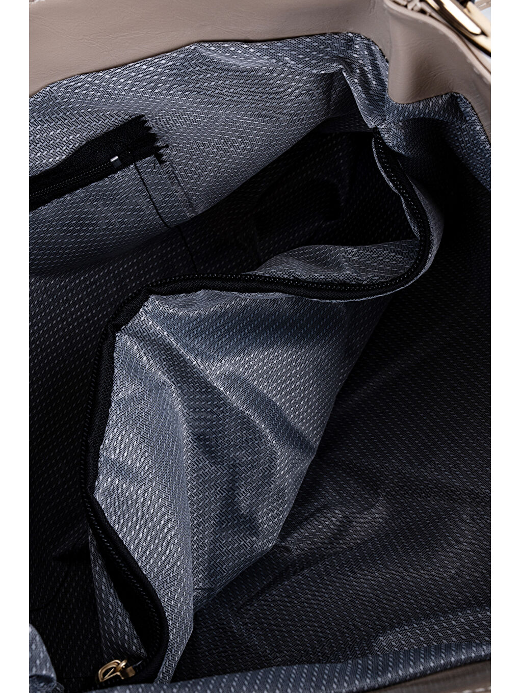 Bej Örgü Saplı İp Sarkıt Detaylı Texas Kadın Kol Çanta Vizon-4