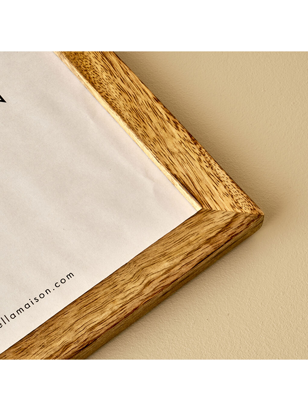 Bej Frida Mango Ağacı Dekoratif Çerçeve Naturel (23,5x28,5 cm)-1