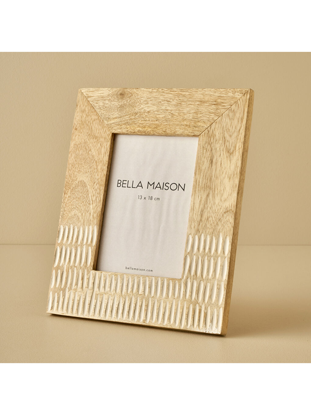 Bej Edna Mango Ağacı Dekoratif Çerçeve Naturel (23x2x28 cm)