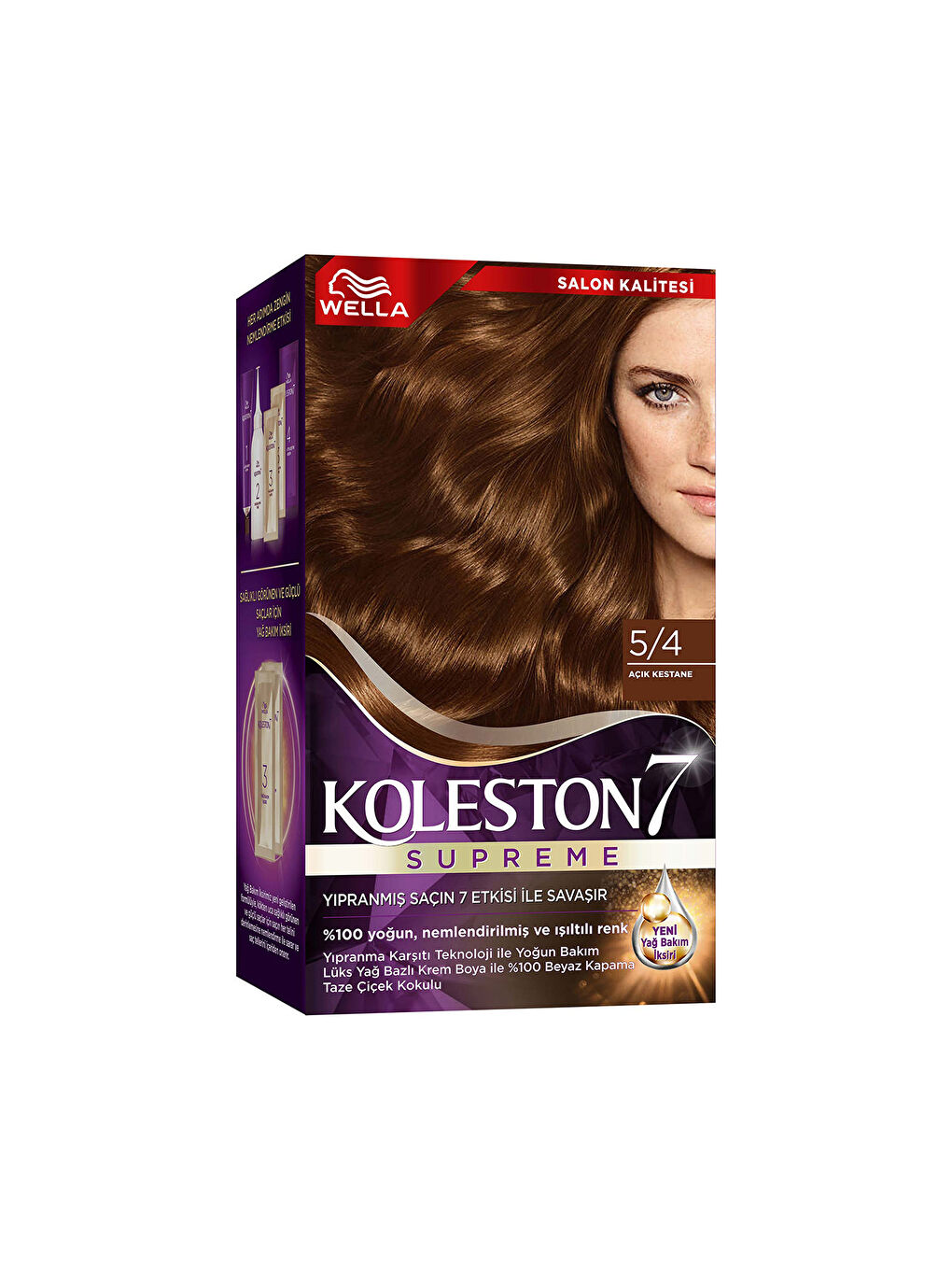 Wella Renksiz Koleston Supreme Saç Boyası 5/4 Açık Kestane - 2