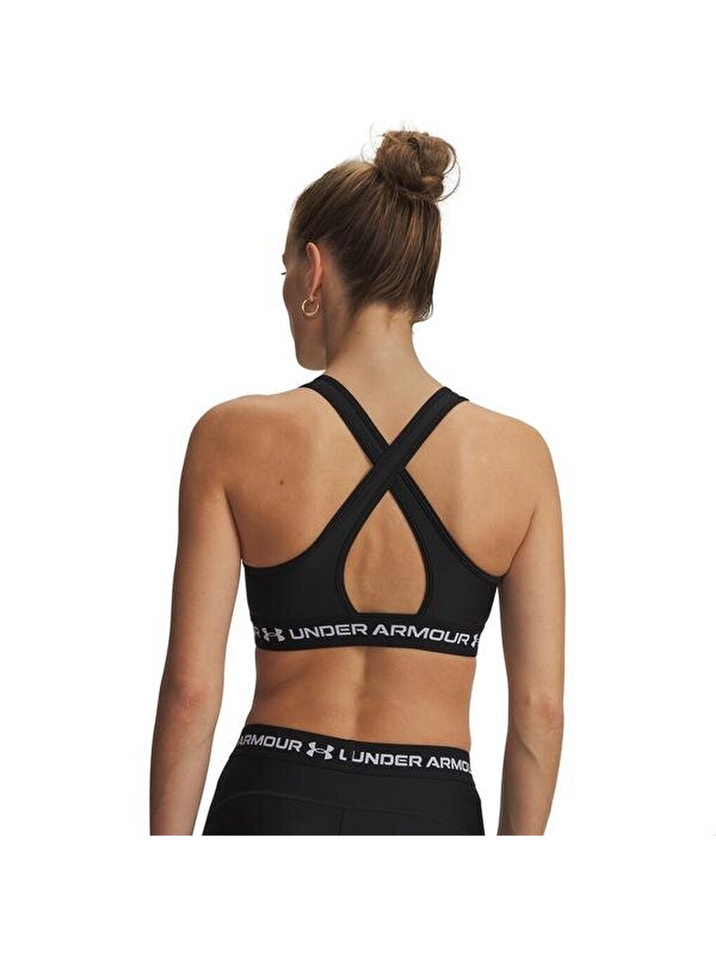 Crossback Kadın Siyah Sporcu Sütyeni-1
