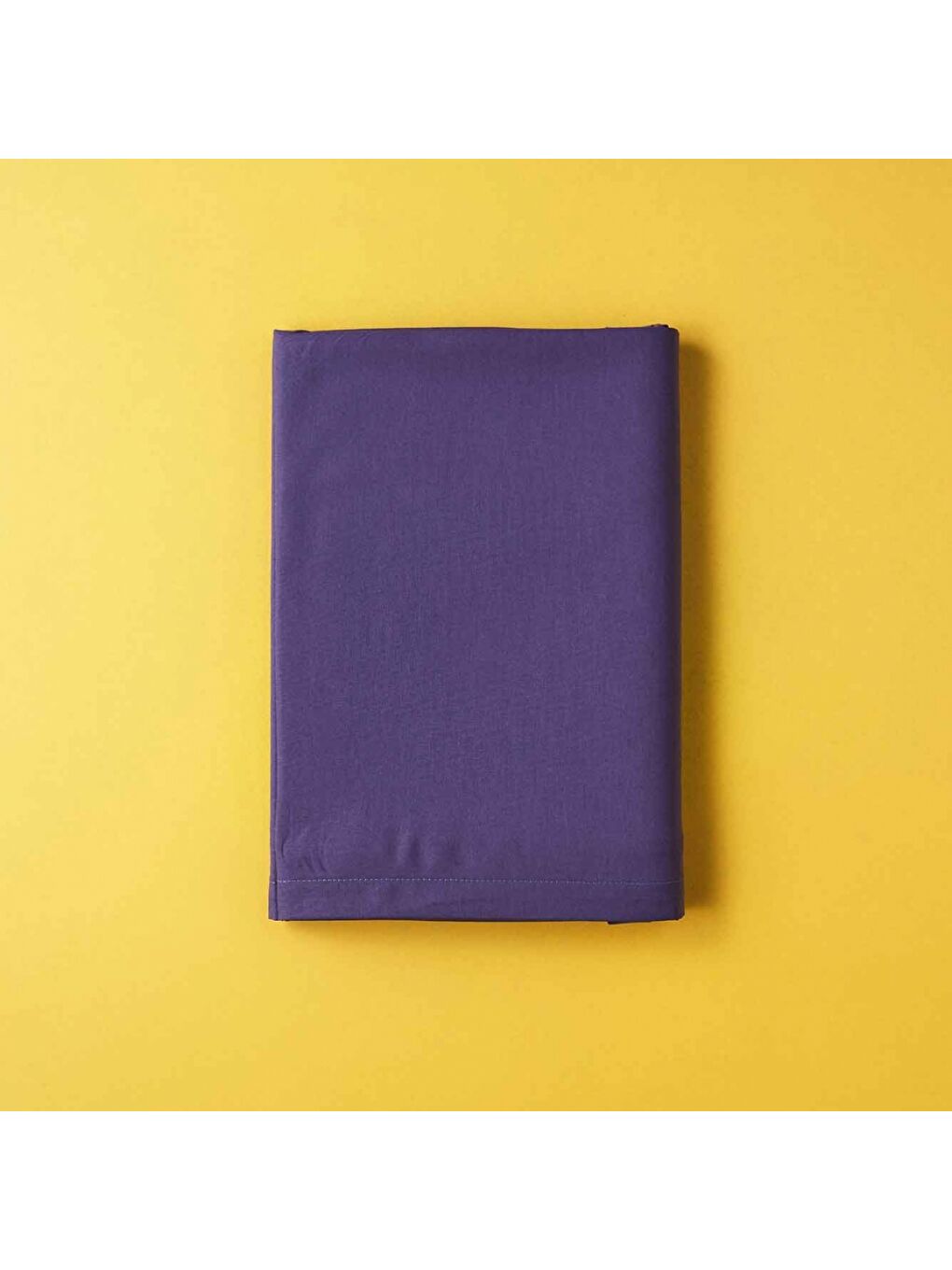 %100 Pamuk Saten Tek Kişilik Çarşaf Mor (160x240 cm)