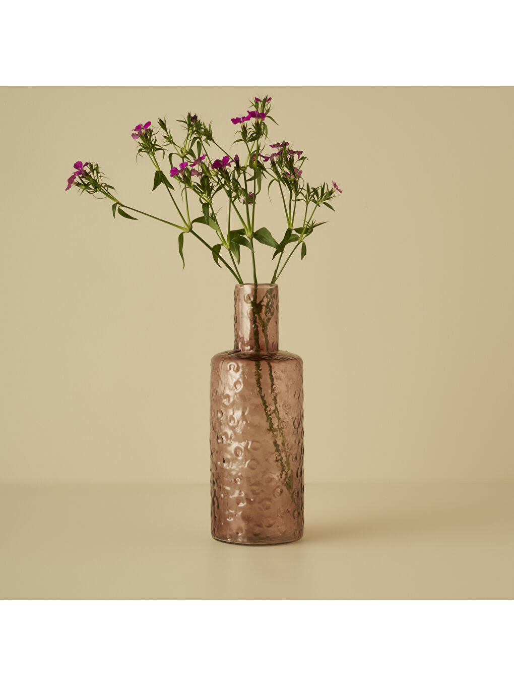 Kahverengi Wind Cam Vazo Amber (10x26 cm)