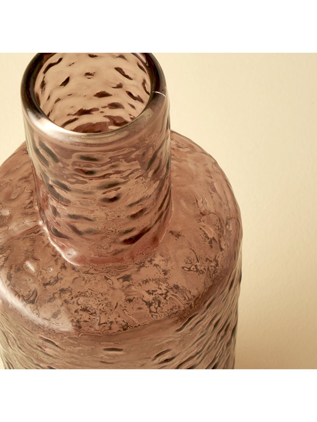 Kahverengi Wind Cam Vazo Amber (10x26 cm)-2